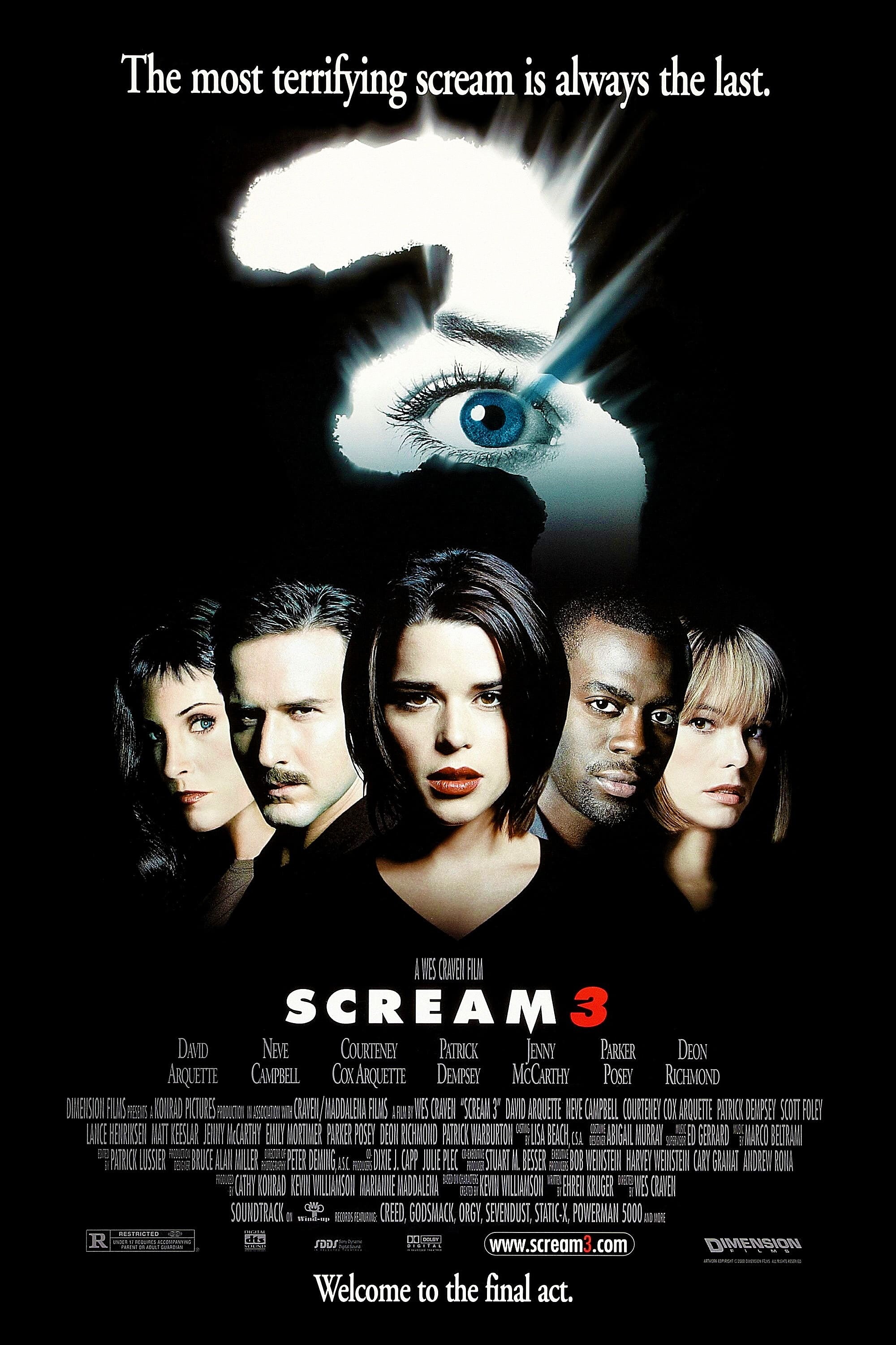 Mega Sized Movie Poster Image for Scream 3 (#2 of 4)