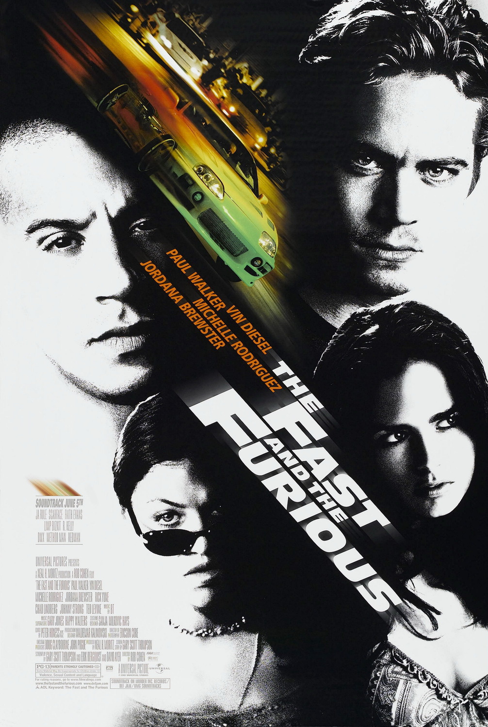 Extra Large Movie Poster Image for The Fast and the Furious (#1 of 2)