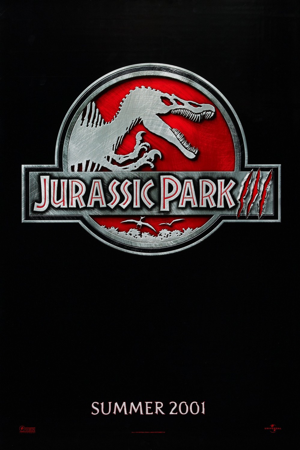 Extra Large Movie Poster Image for Jurassic Park III (#1 of 3)