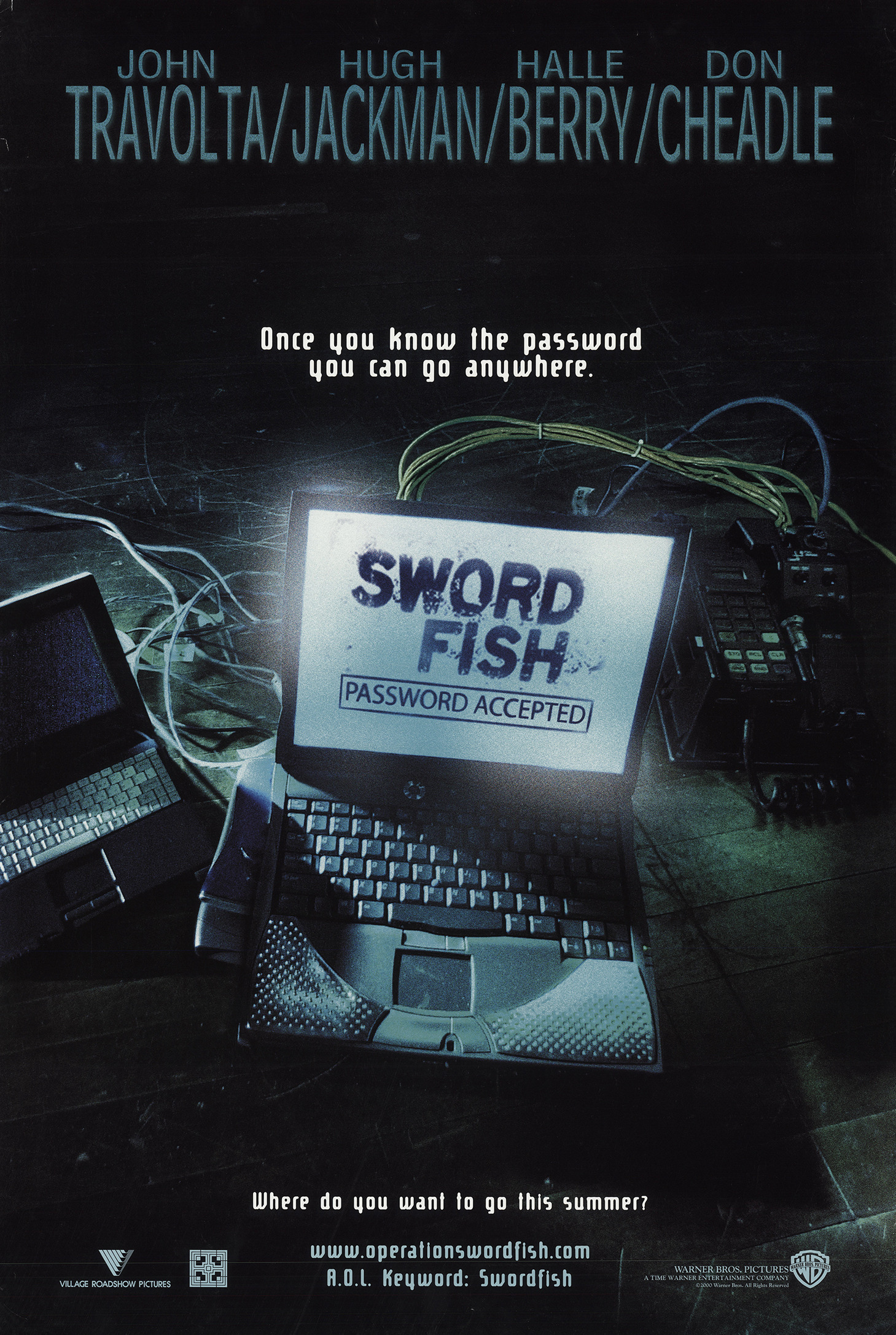 Mega Sized Movie Poster Image for Swordfish (#1 of 3)