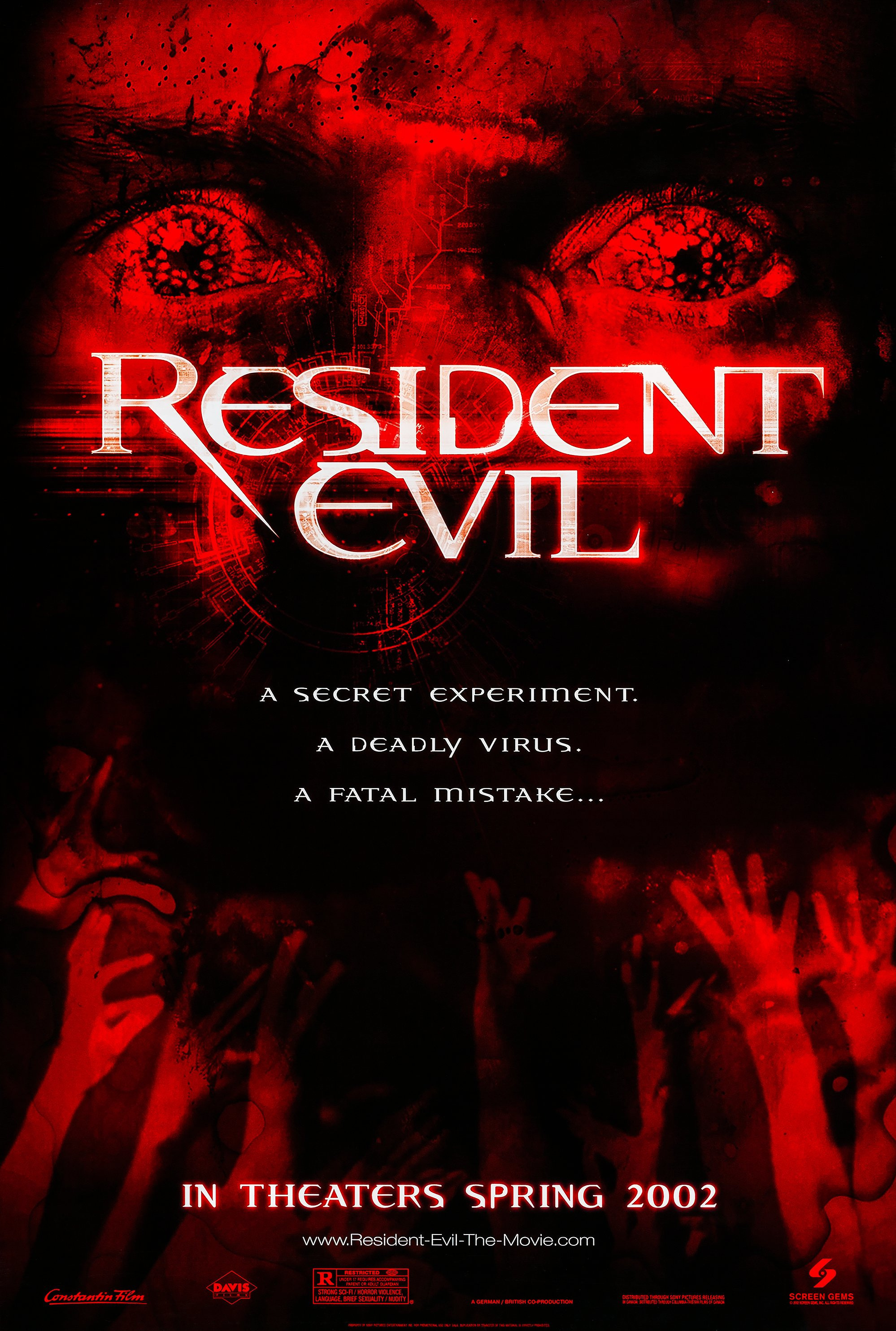 Mega Sized Movie Poster Image for Resident Evil (#2 of 5)