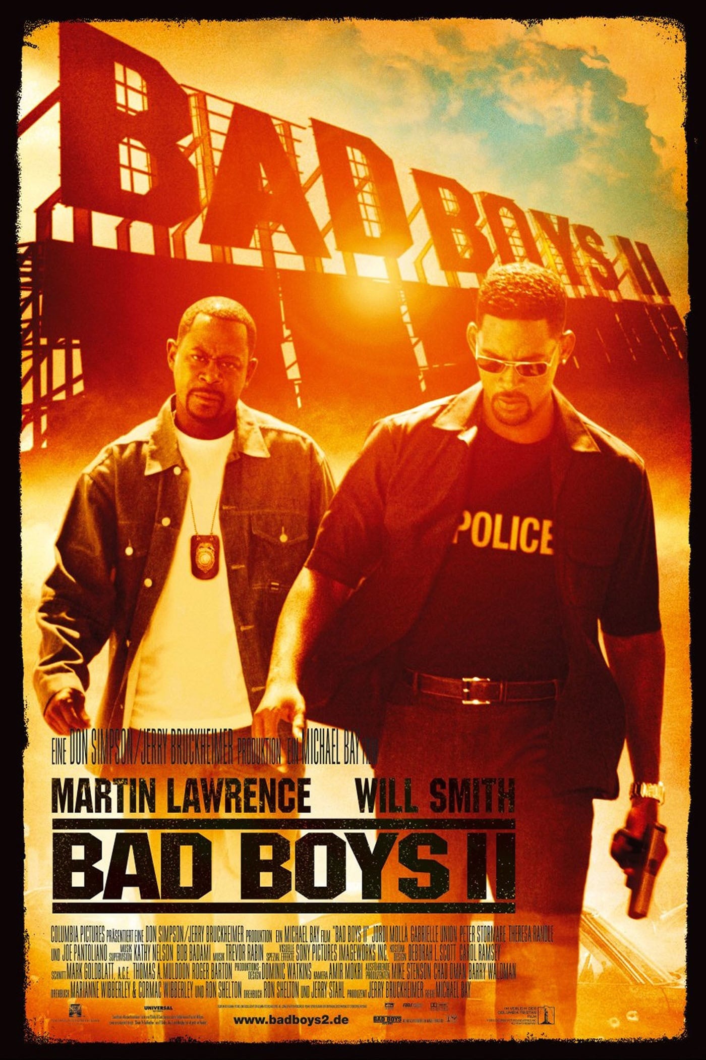 Mega Sized Movie Poster Image for Bad Boys II (#4 of 4)