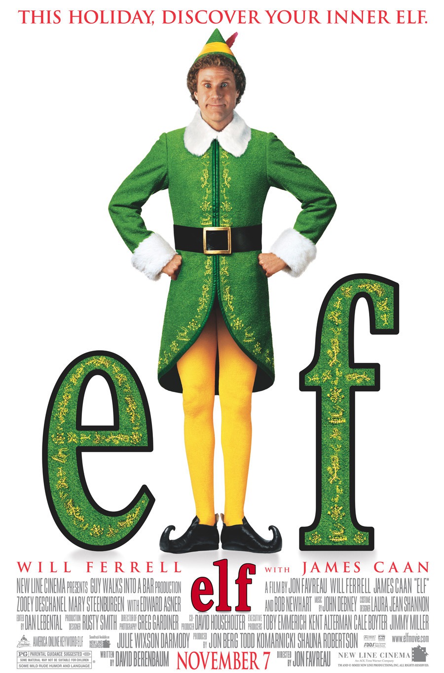 Extra Large Movie Poster Image for Elf (#2 of 6)