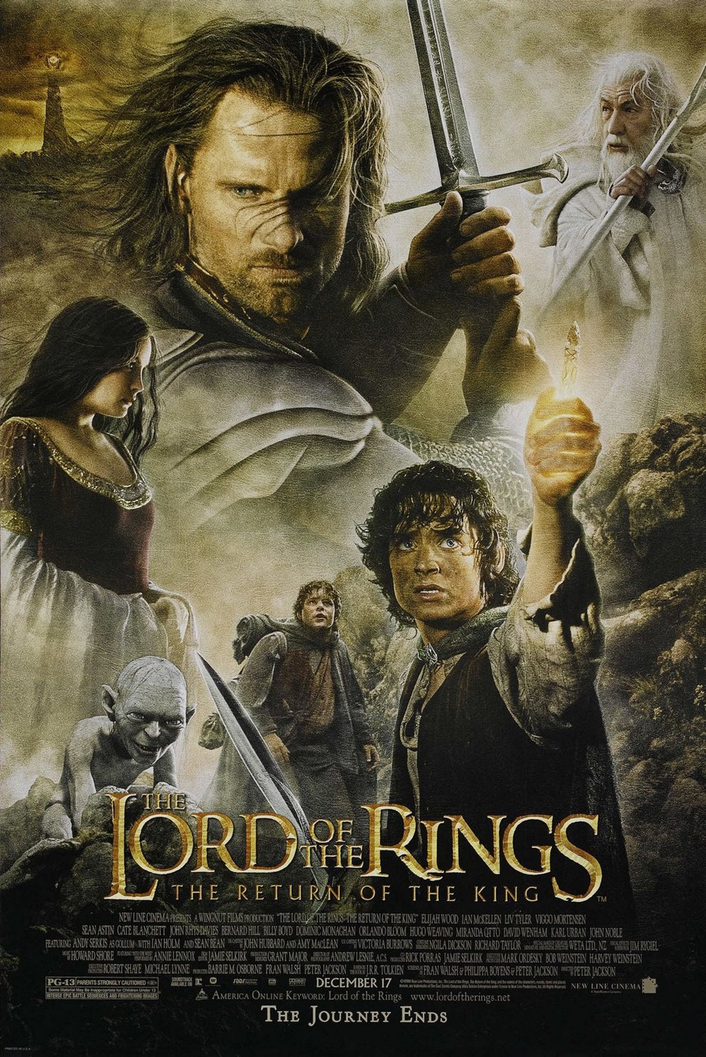 Mega Sized Movie Poster Image for The Lord of the Rings: The Return of the King (#7 of 9)