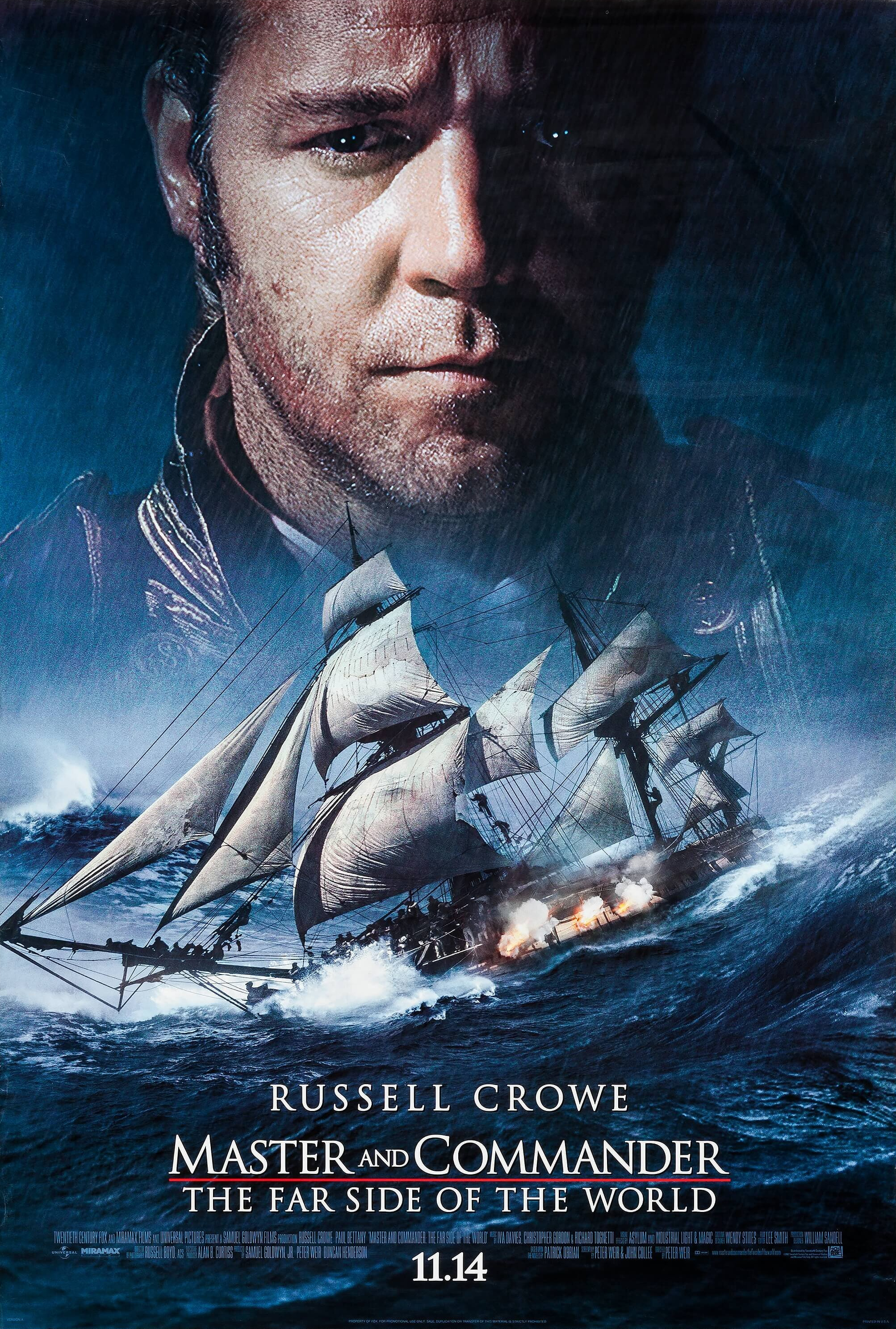 Mega Sized Movie Poster Image for Master and Commander: The Far Side of the World 