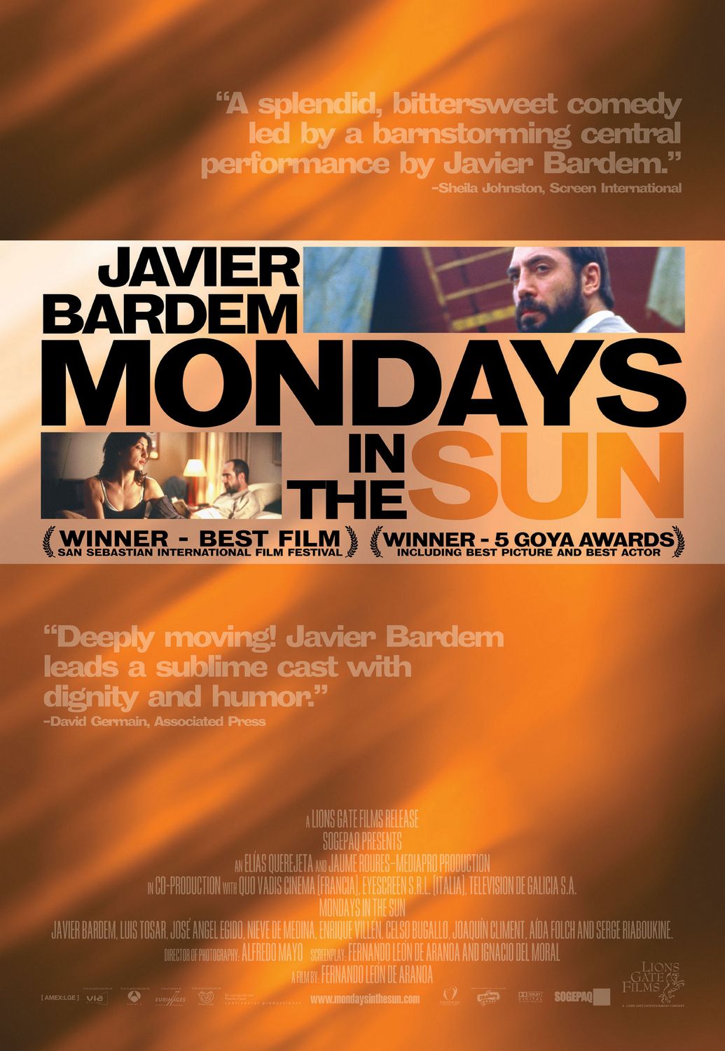 Extra Large Movie Poster Image for Mondays in the Sun 