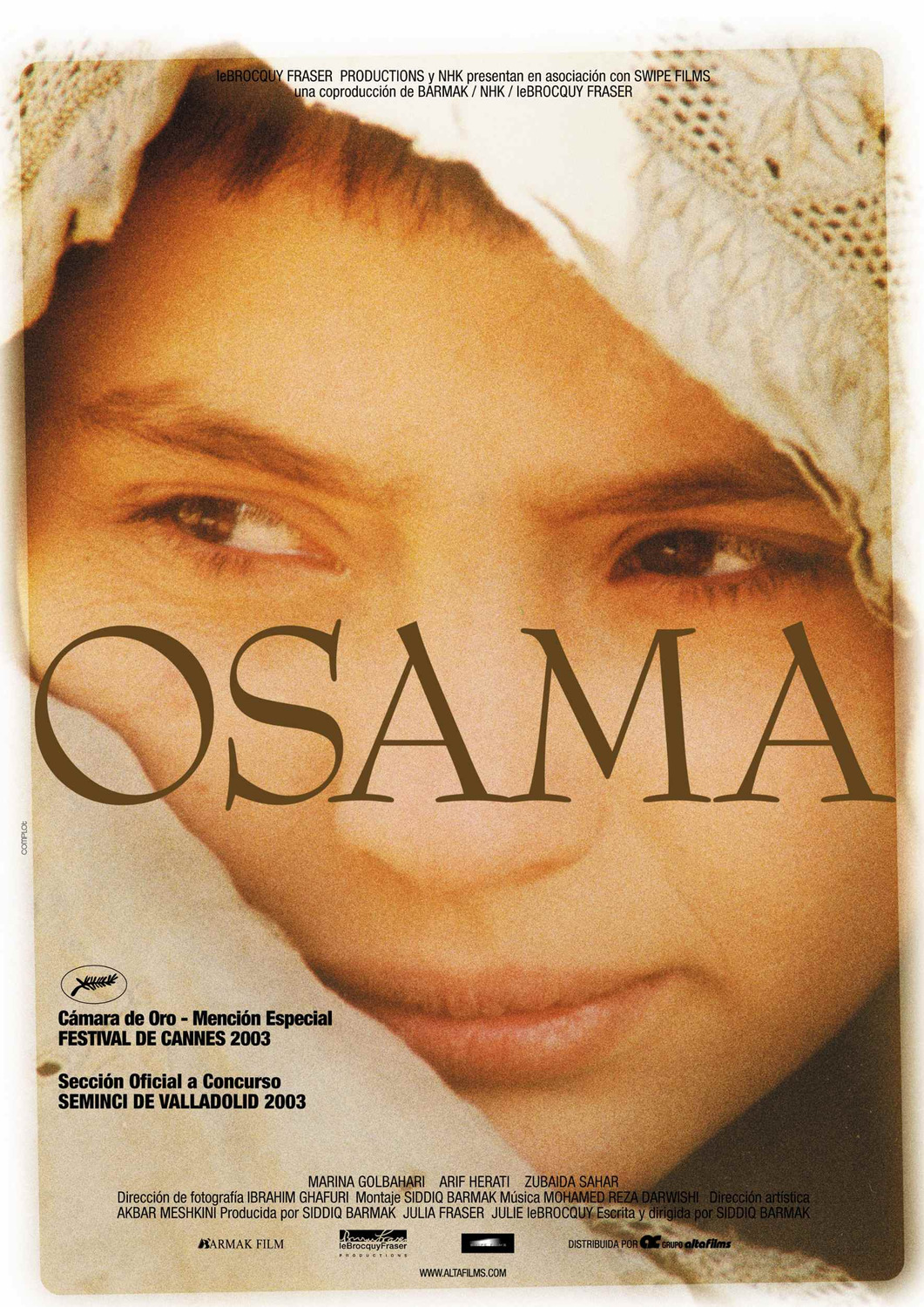 Extra Large Movie Poster Image for Osama (#4 of 4)
