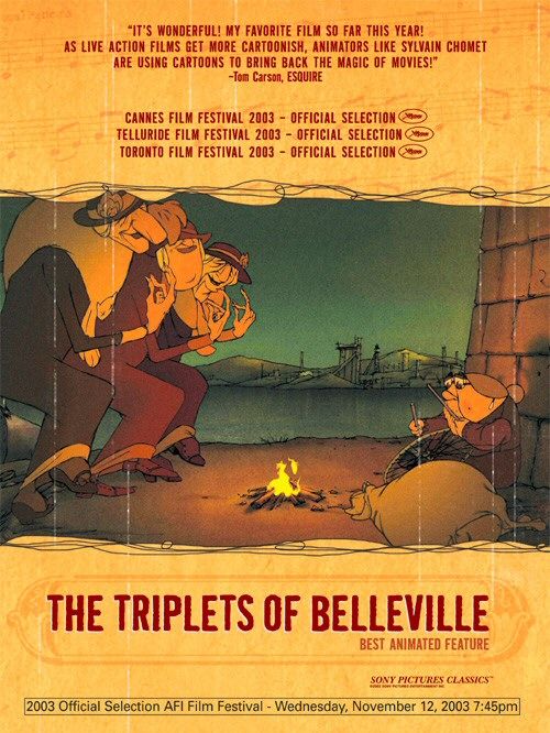 The Triplets of Belleville Movie Poster