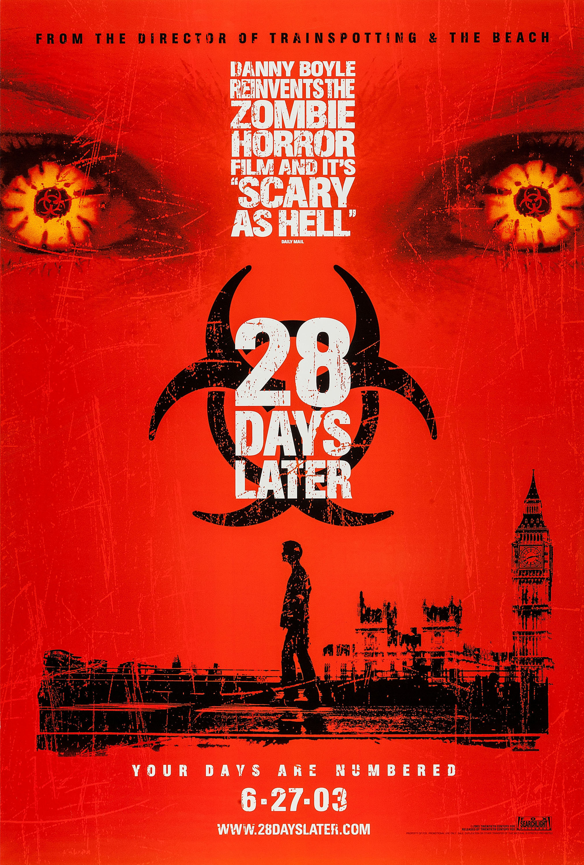 Mega Sized Movie Poster Image for 28 Days Later (#2 of 3)