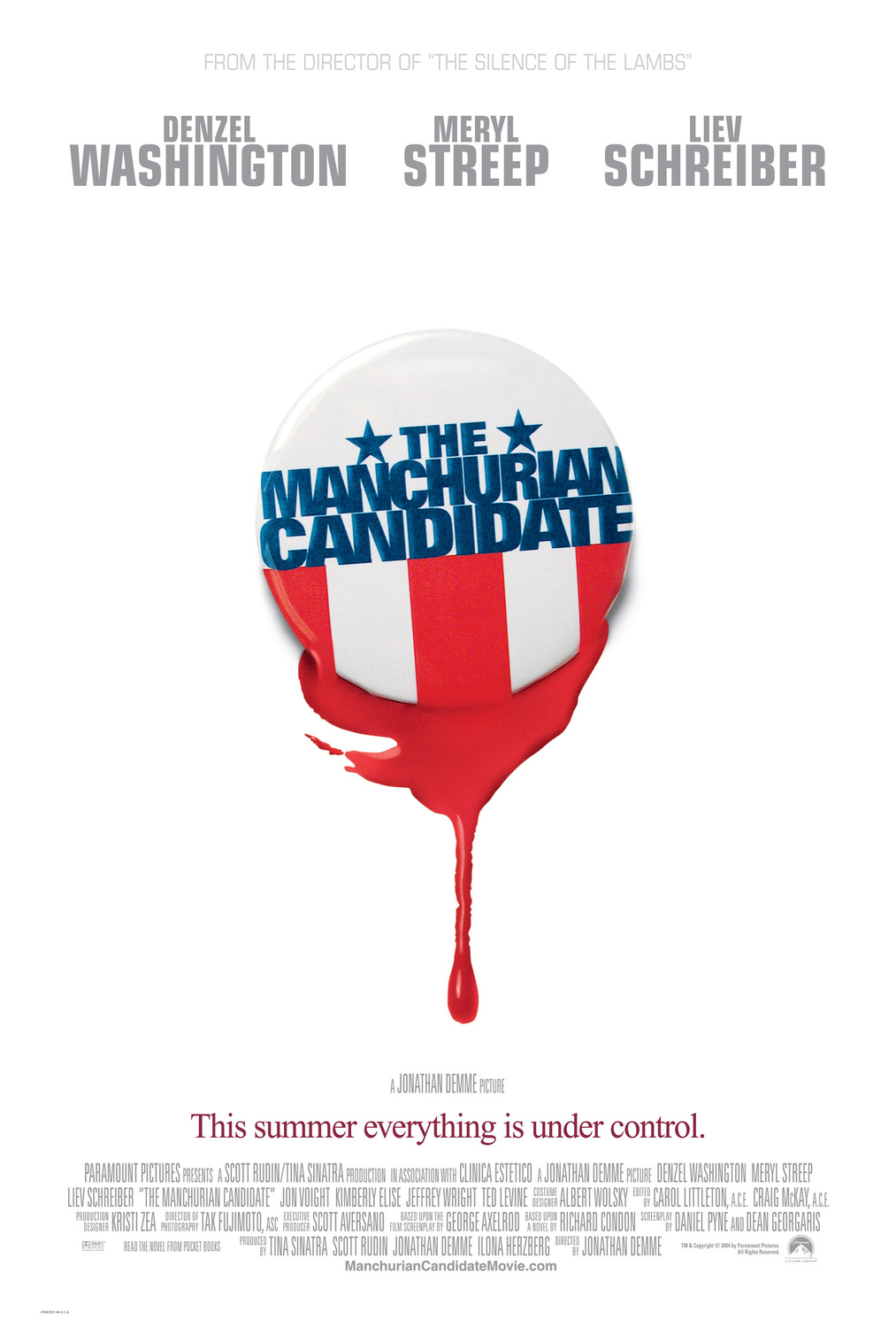 Extra Large Movie Poster Image for The Manchurian Candidate (#1 of 4)