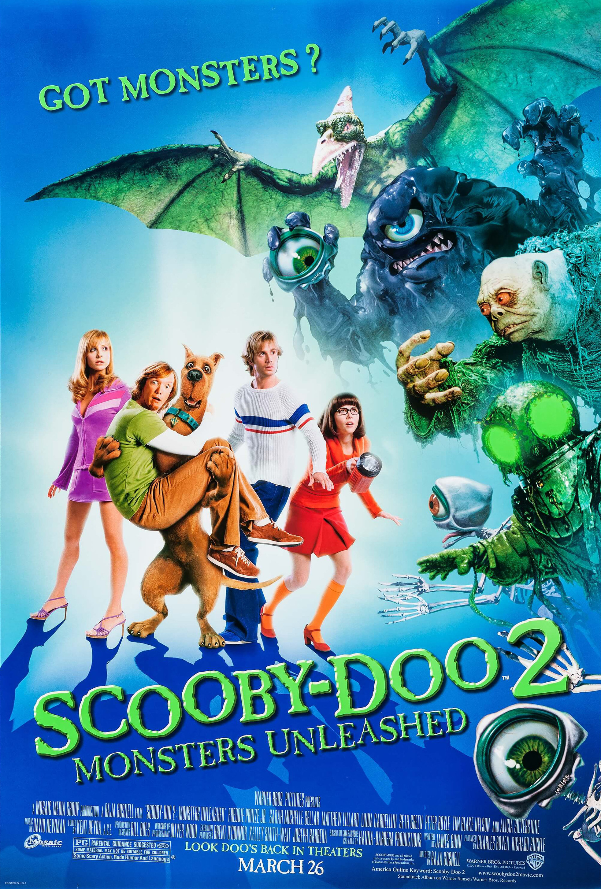 Mega Sized Movie Poster Image for Scooby Doo 2: Monsters Unleashed (#7 of 10)