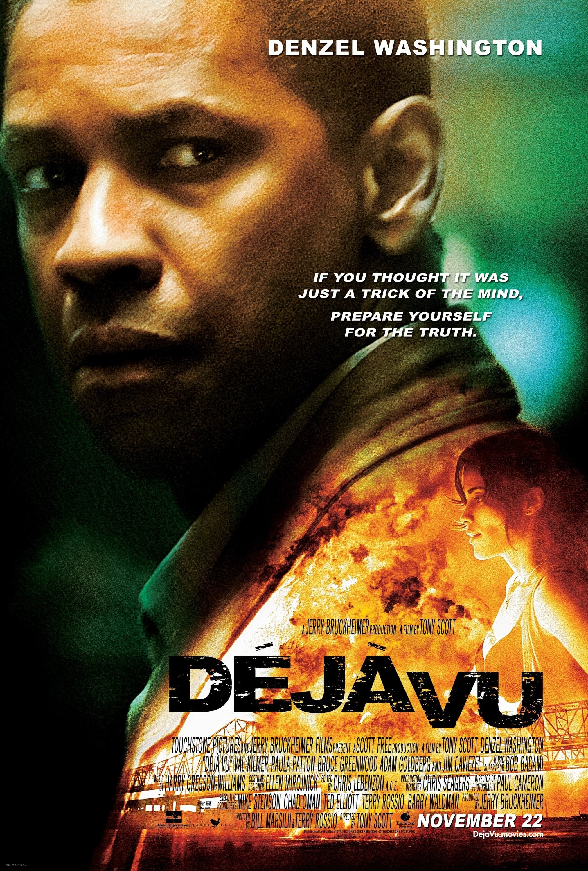 Mega Sized Movie Poster Image for Déjà Vu (#1 of 3)