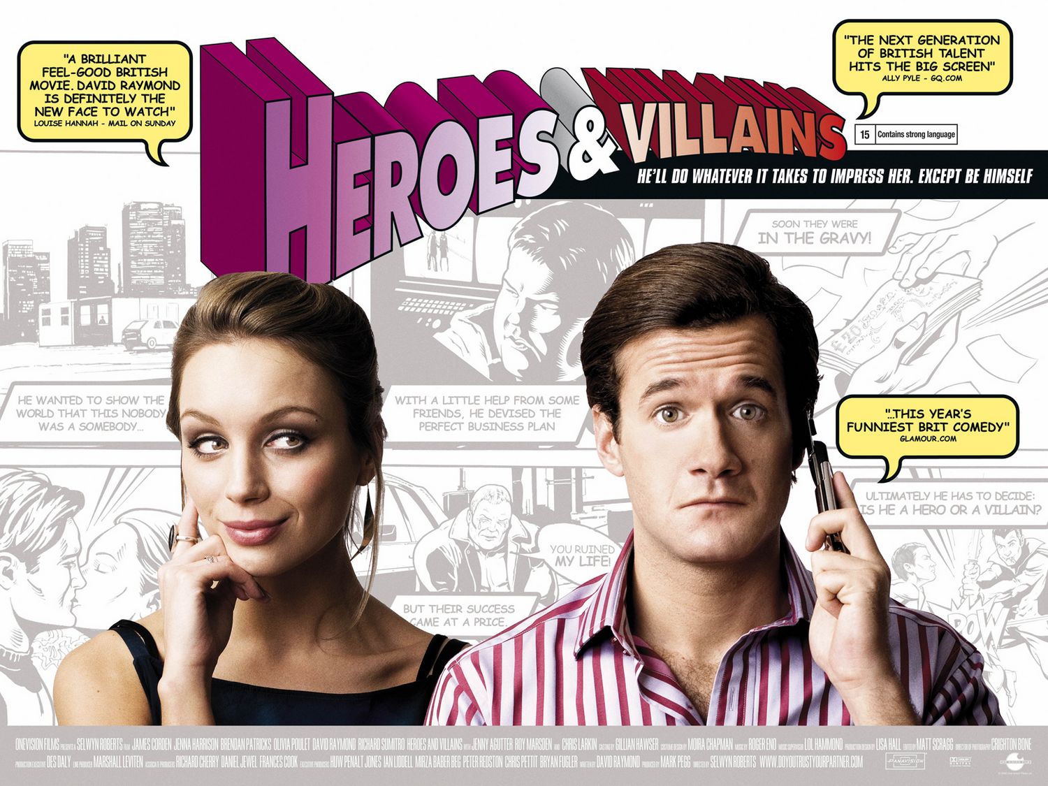 Extra Large Movie Poster Image for Heroes and Villains 
