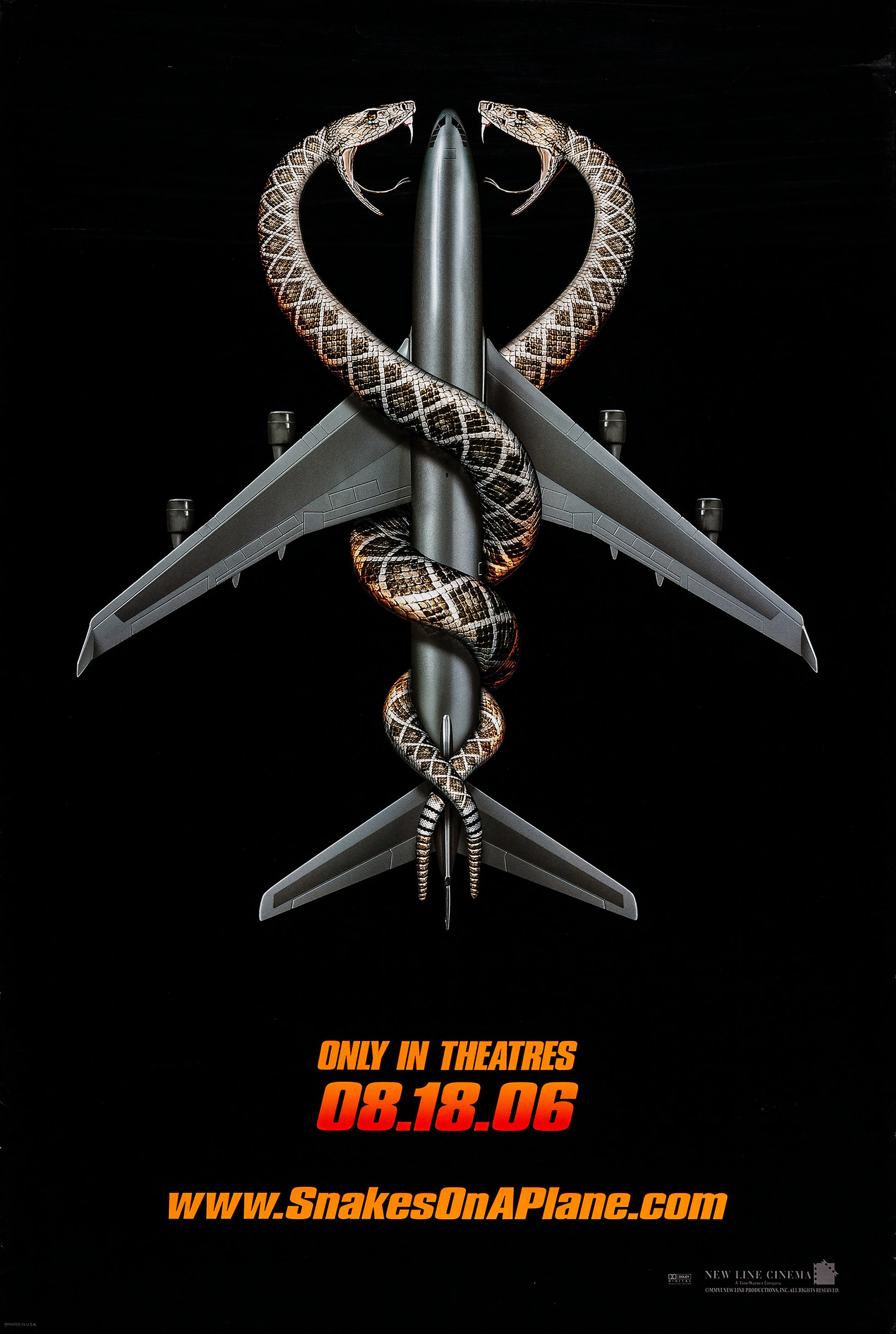 Mega Sized Movie Poster Image for Snakes on a Plane (#1 of 8)