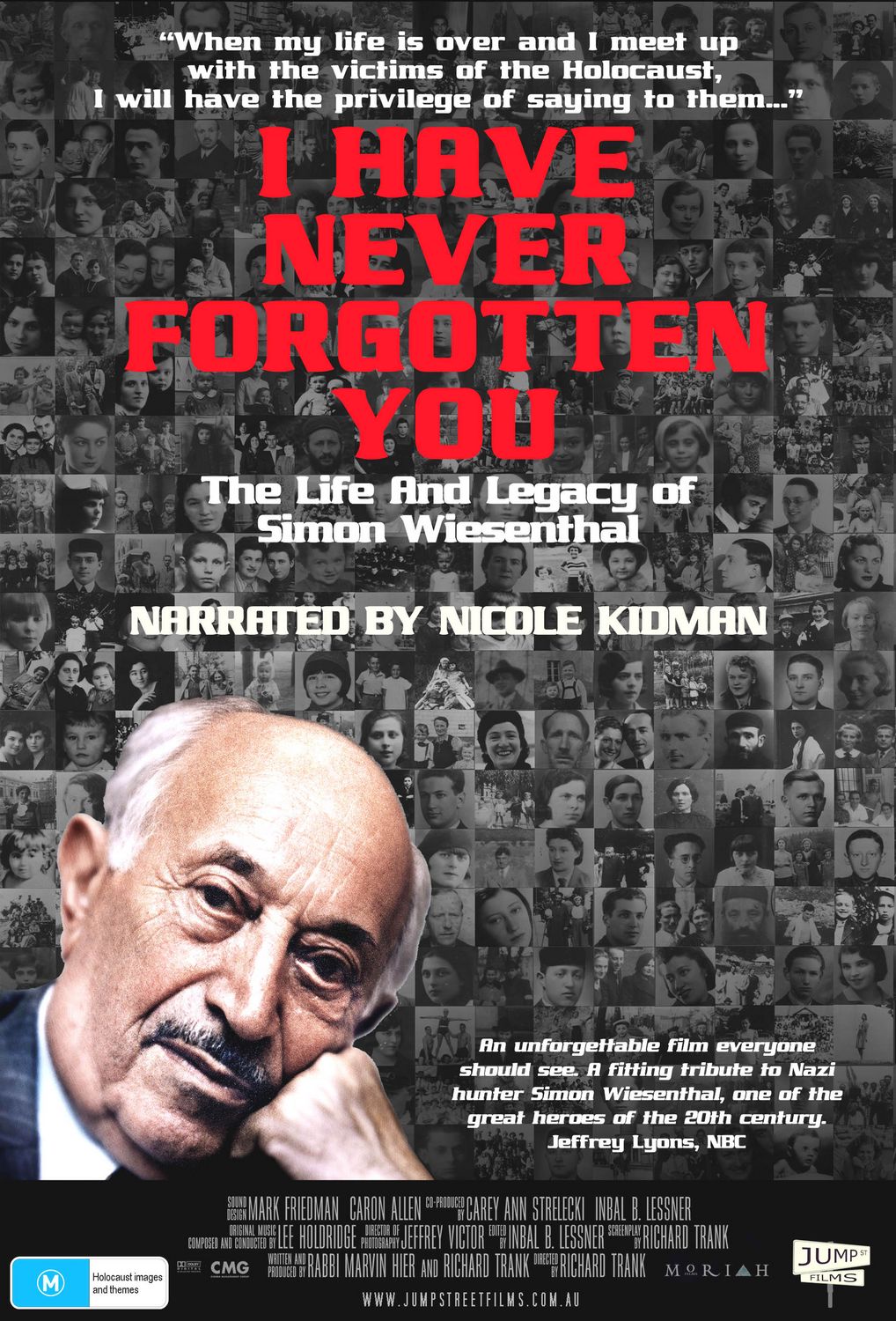 Extra Large Movie Poster Image for I Have Never Forgotten You: The Life & Legacy of Simon Wiesenthal 