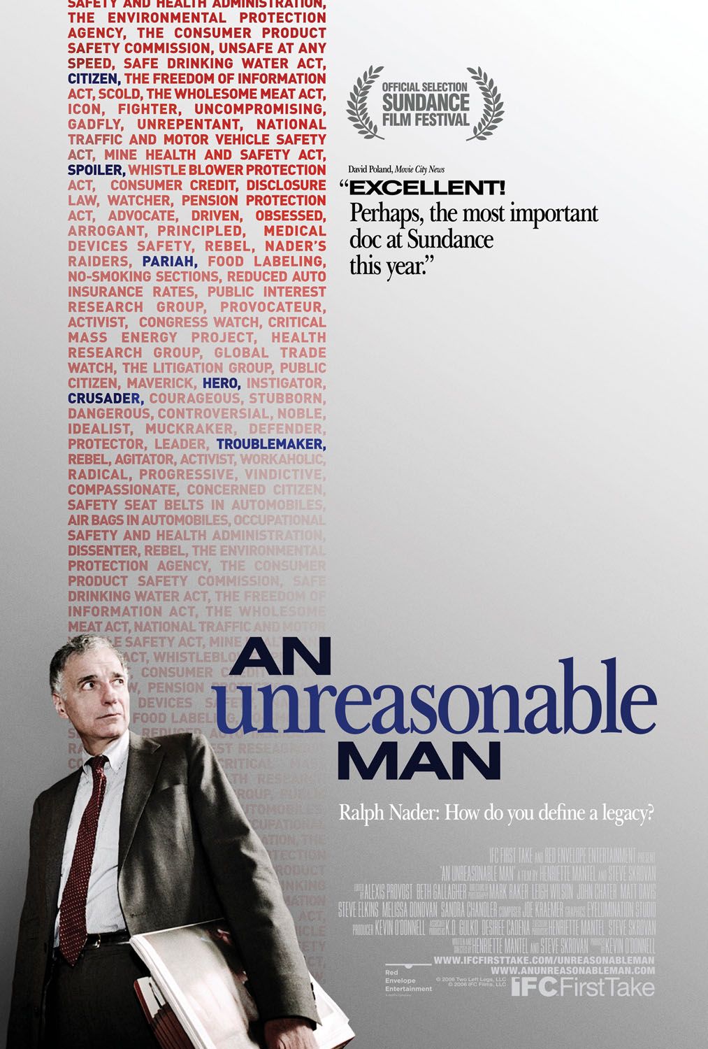 Extra Large Movie Poster Image for An Unreasonable Man 