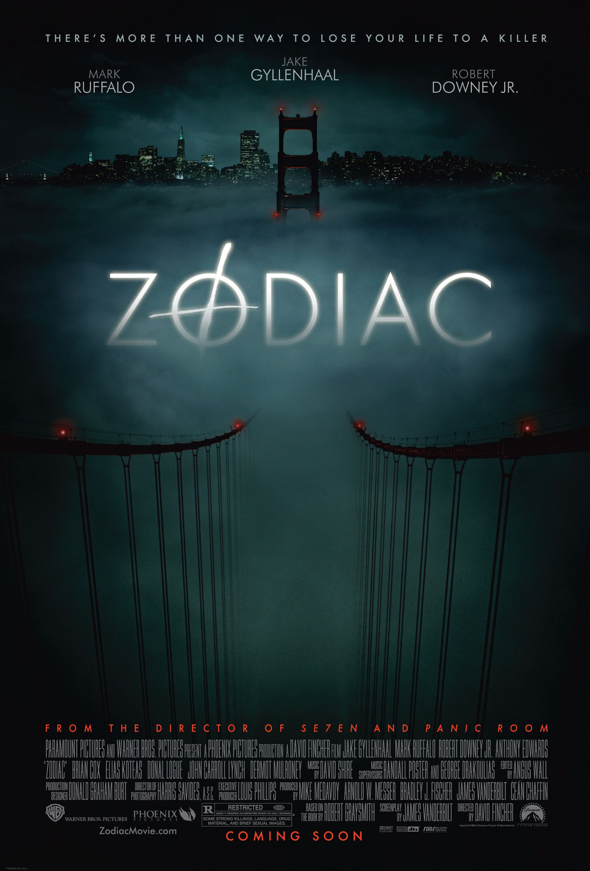 Mega Sized Movie Poster Image for Zodiac (#1 of 3)