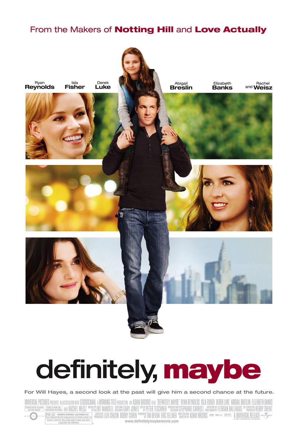 Extra Large Movie Poster Image for Definitely, Maybe (#2 of 4)