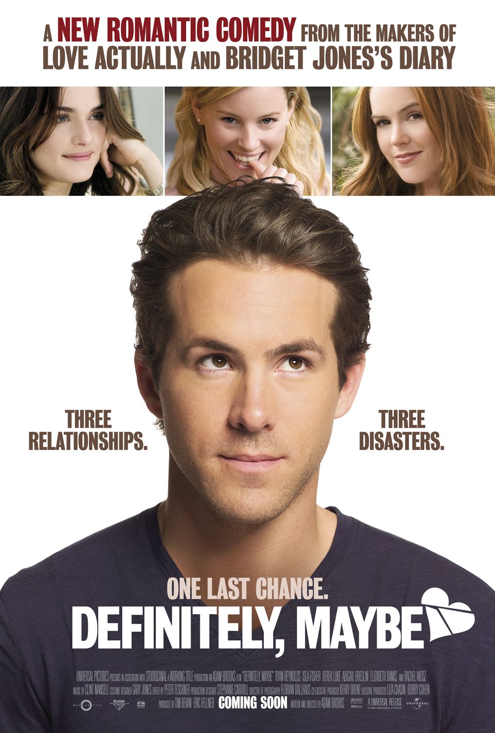 Extra Large Movie Poster Image for Definitely, Maybe (#1 of 4)