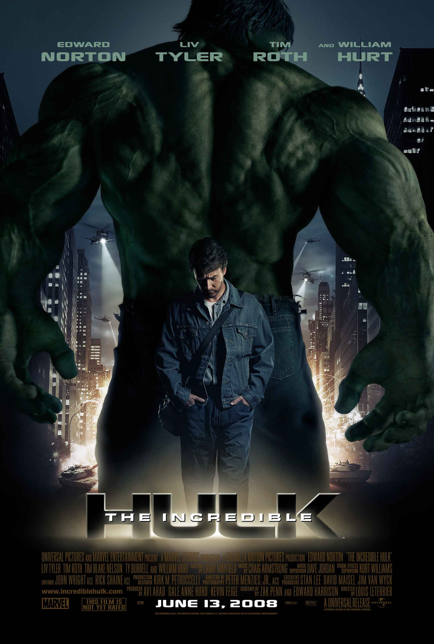 Mega Sized Movie Poster Image for The Incredible Hulk (#1 of 2)