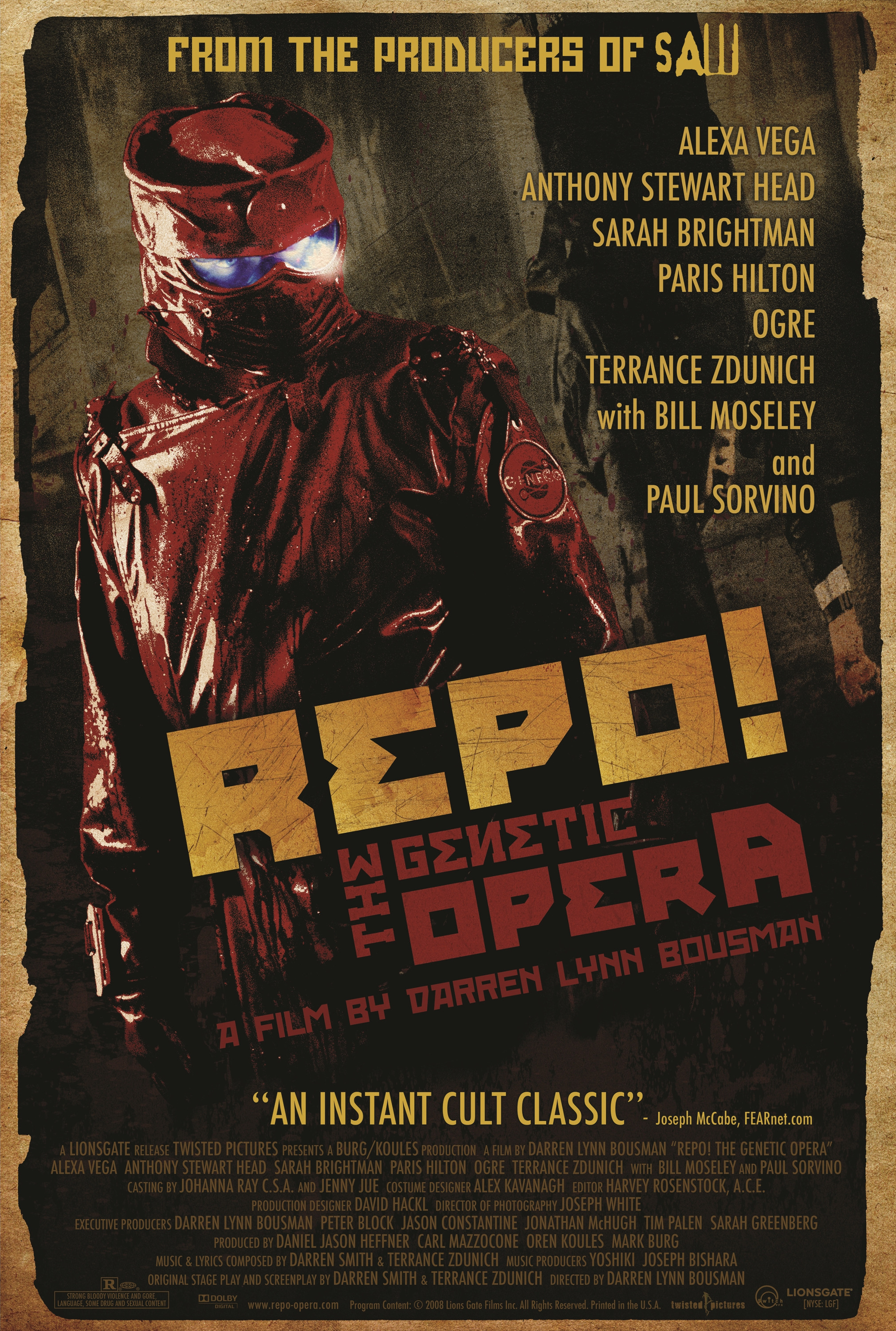 Mega Sized Movie Poster Image for Repo! The Genetic Opera (#1 of 2)