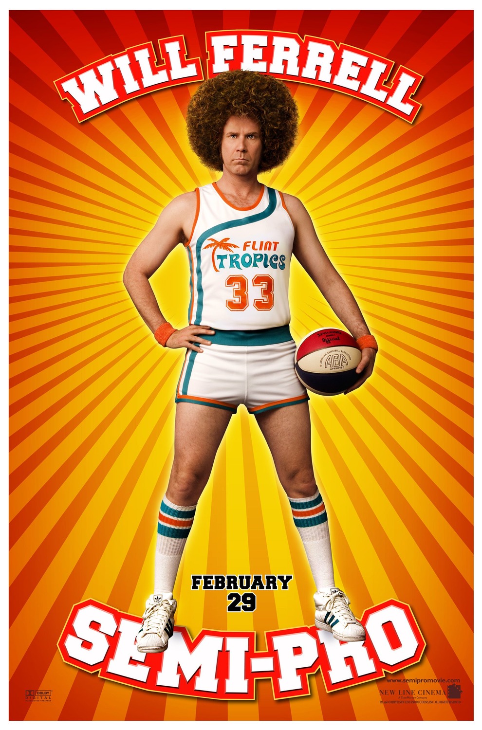 Extra Large Movie Poster Image for Semi-Pro (#6 of 8)