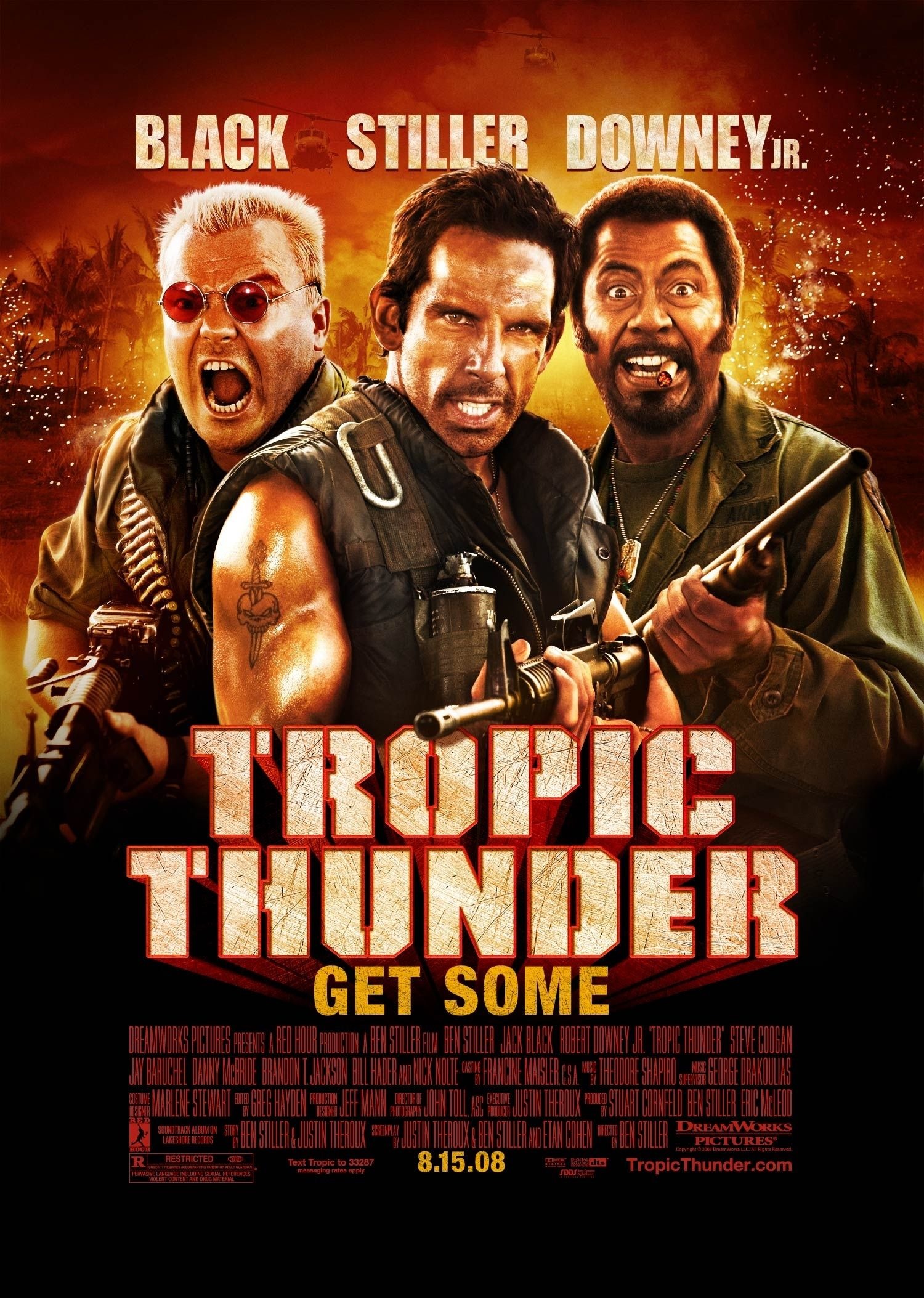 Mega Sized Movie Poster Image for Tropic Thunder (#4 of 4)