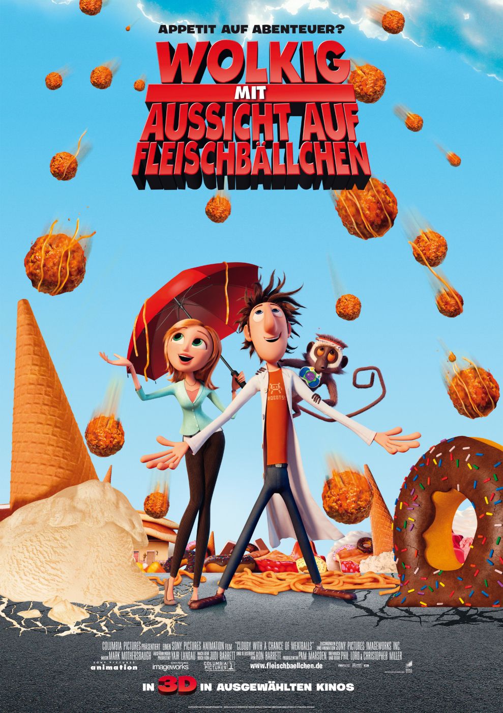 Extra Large Movie Poster Image for Cloudy with a Chance of Meatballs (#2 of 3)