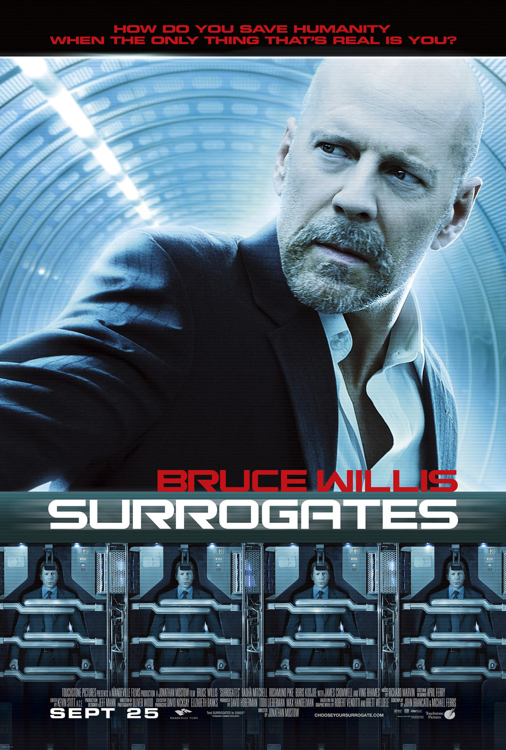 Extra Large Movie Poster Image for Surrogates (#1 of 4)