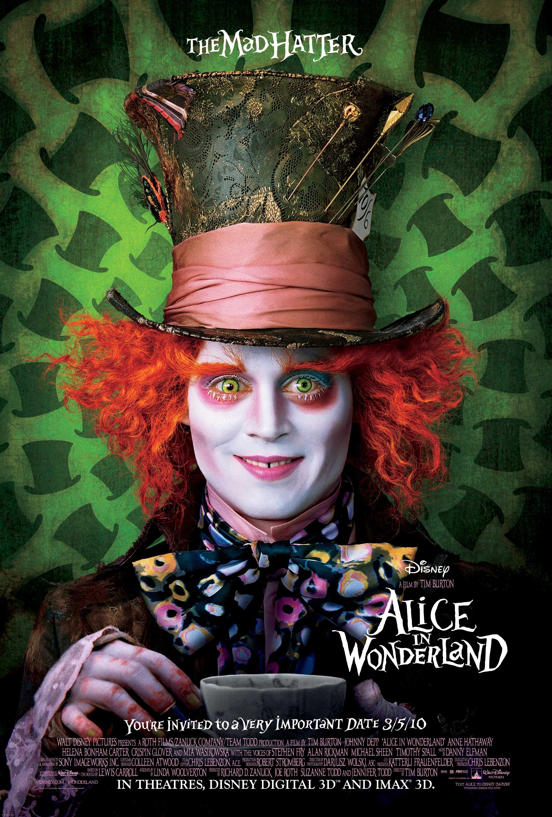 Mega Sized Movie Poster Image for Alice in Wonderland (#1 of 10)