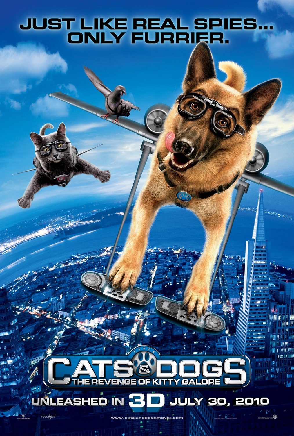 Extra Large Movie Poster Image for Cats & Dogs: The Revenge of Kitty Galore (#1 of 12)