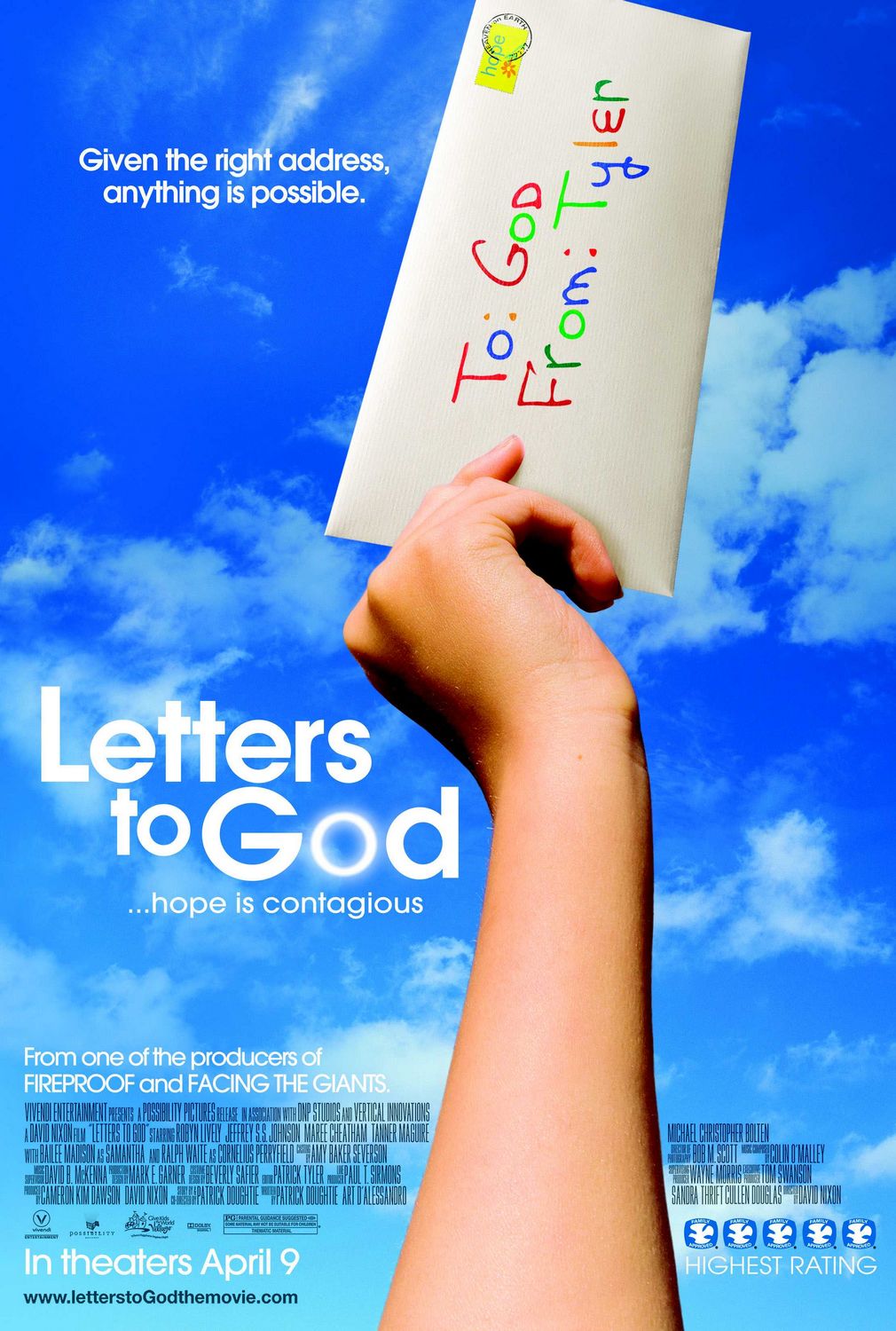 Extra Large Movie Poster Image for Letters to God 