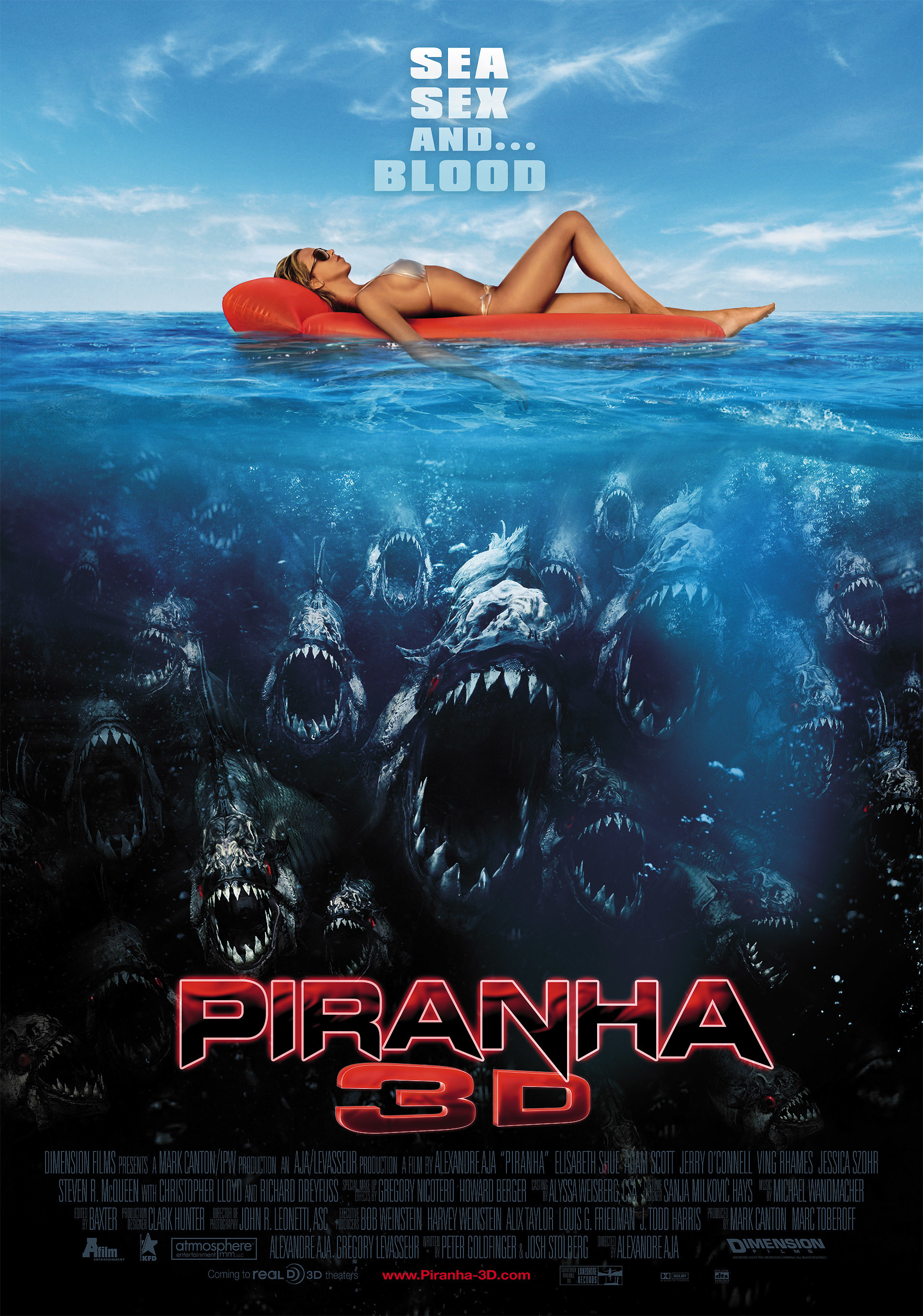 Mega Sized Movie Poster Image for Piranha 3-D (#4 of 7)