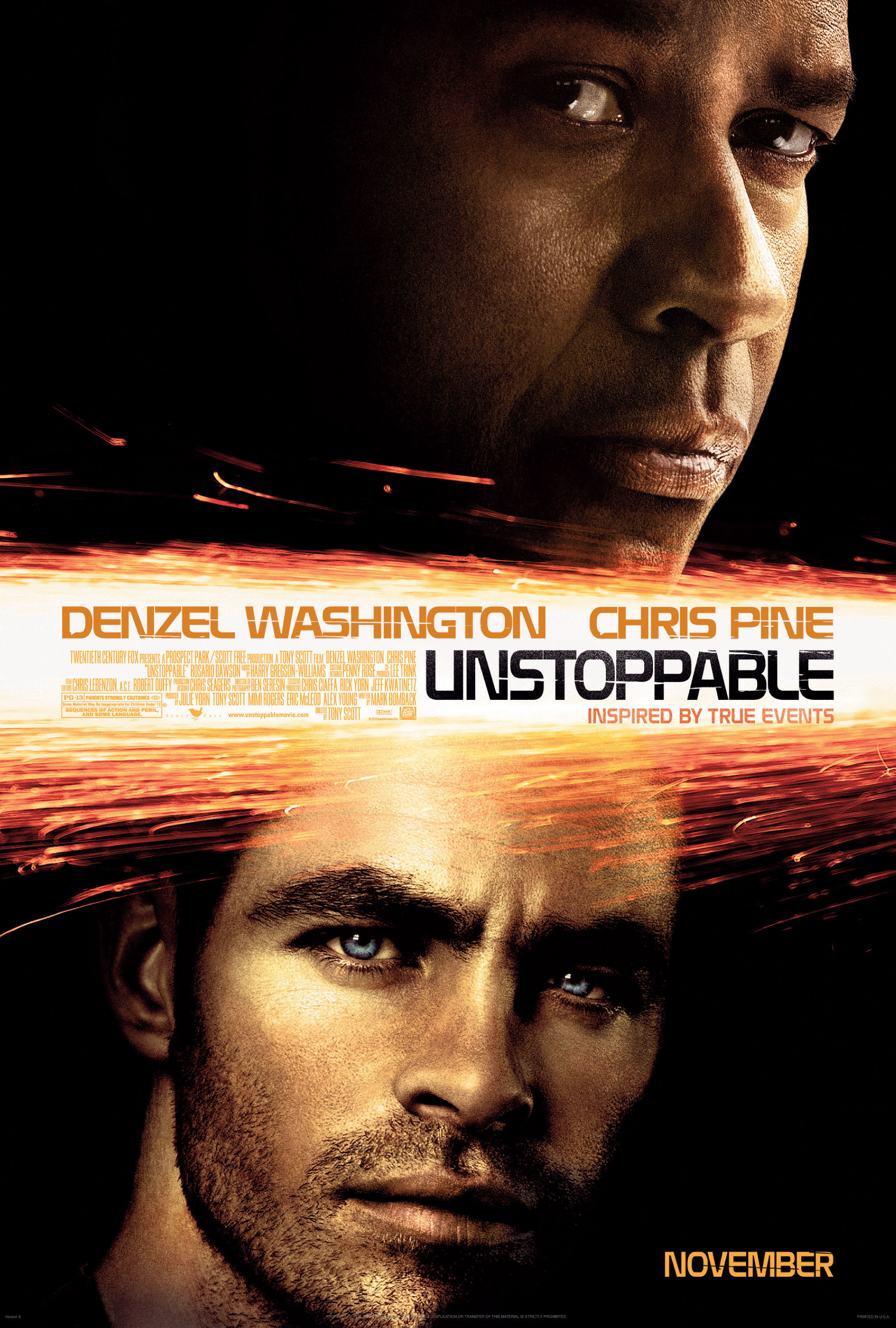 Mega Sized Movie Poster Image for Unstoppable (#1 of 8)