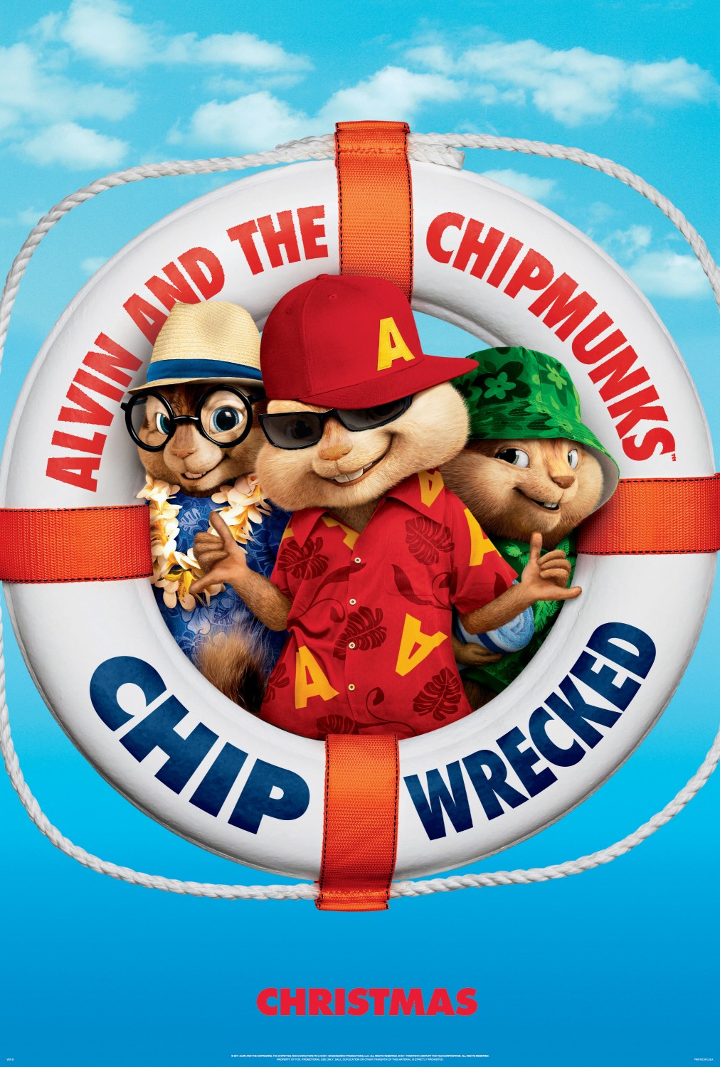 Extra Large Movie Poster Image for Alvin and the Chipmunks: Chip-Wrecked (#2 of 9)