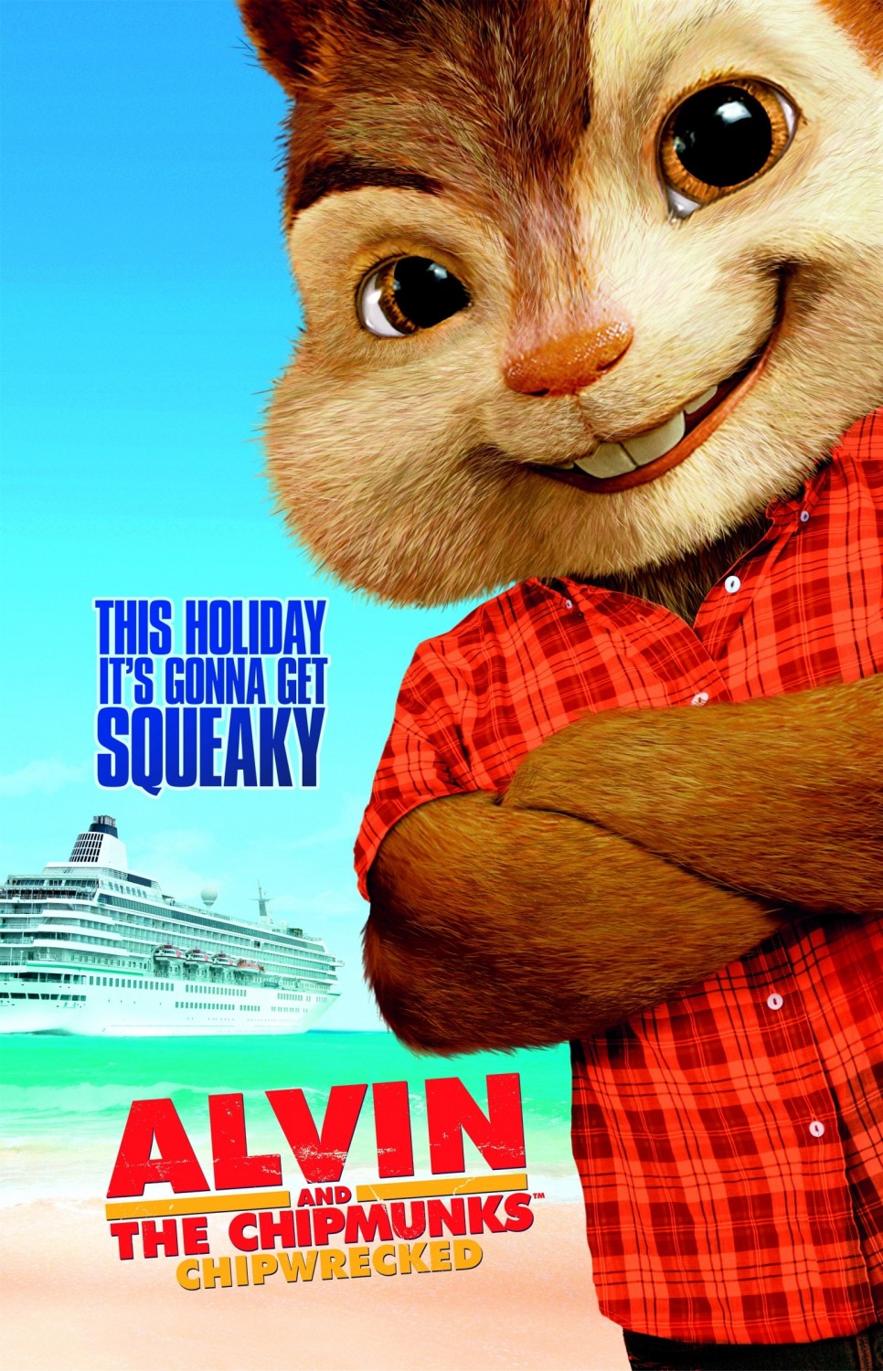 Extra Large Movie Poster Image for Alvin and the Chipmunks: Chip-Wrecked (#4 of 9)