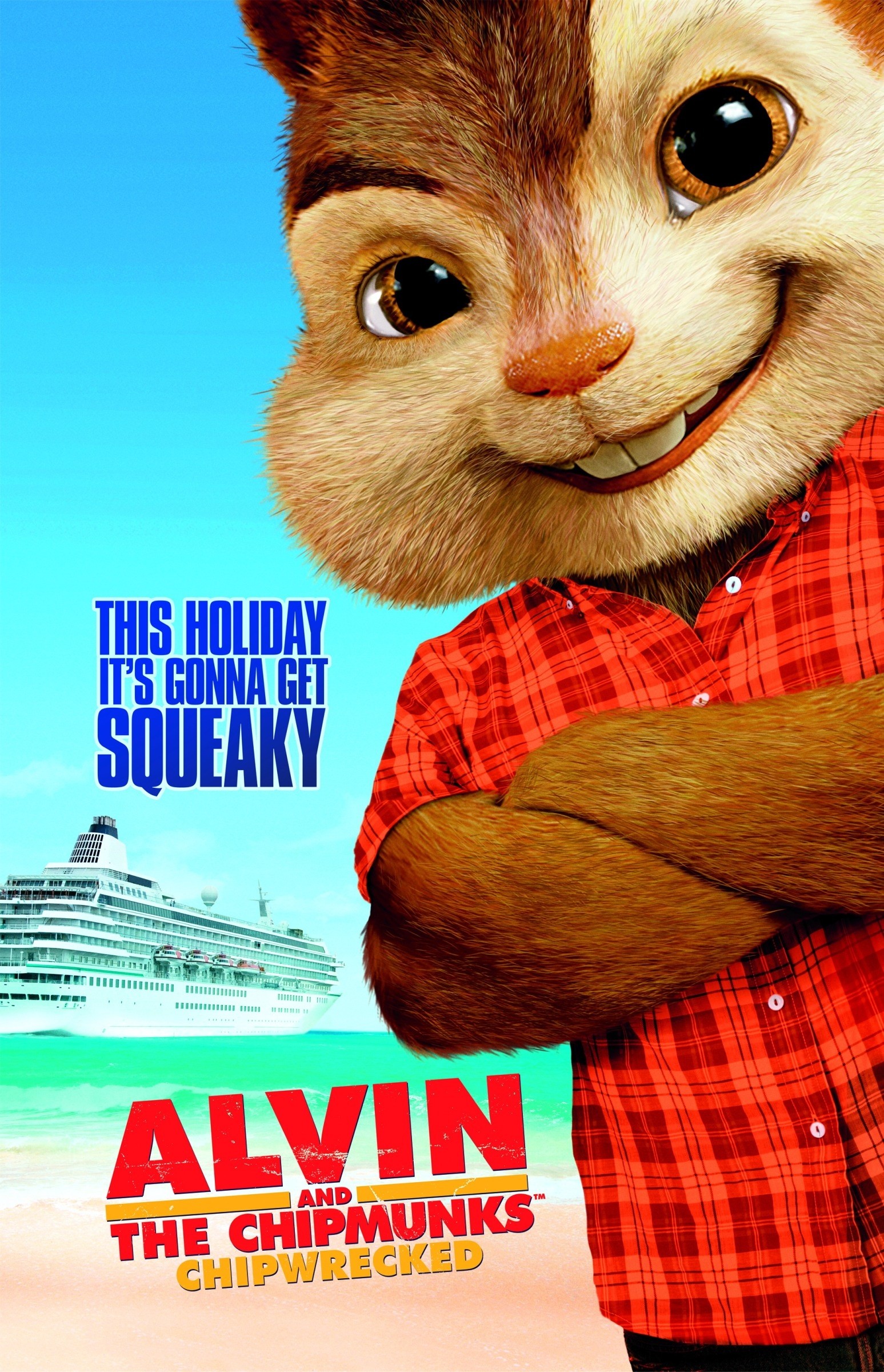 Mega Sized Movie Poster Image for Alvin and the Chipmunks: Chip-Wrecked (#4 of 9)