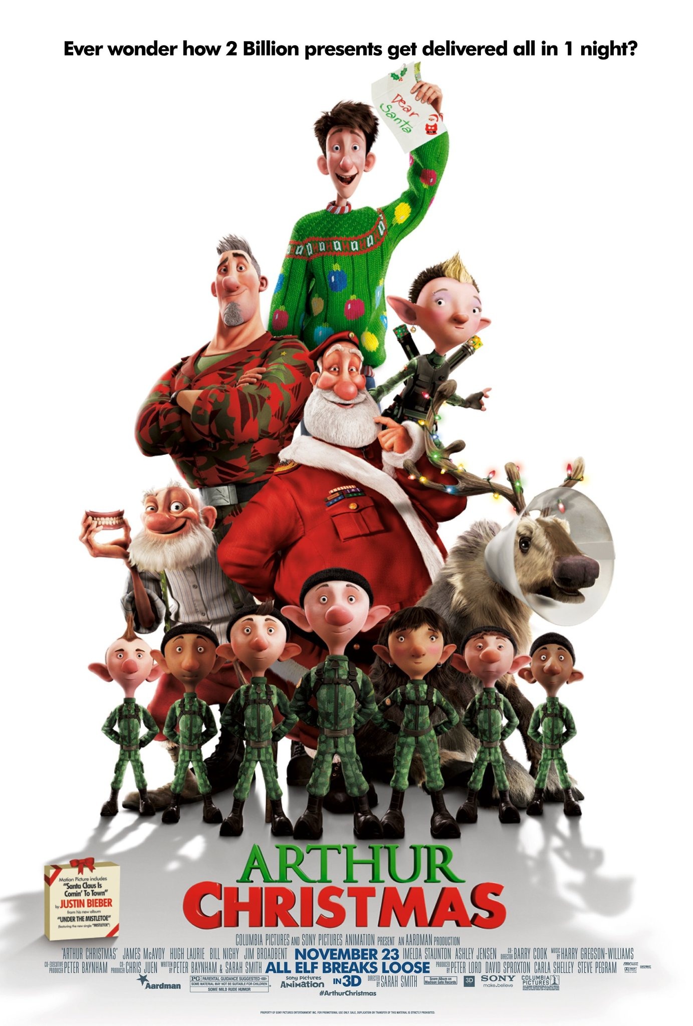 Mega Sized Movie Poster Image for Arthur Christmas (#10 of 10)