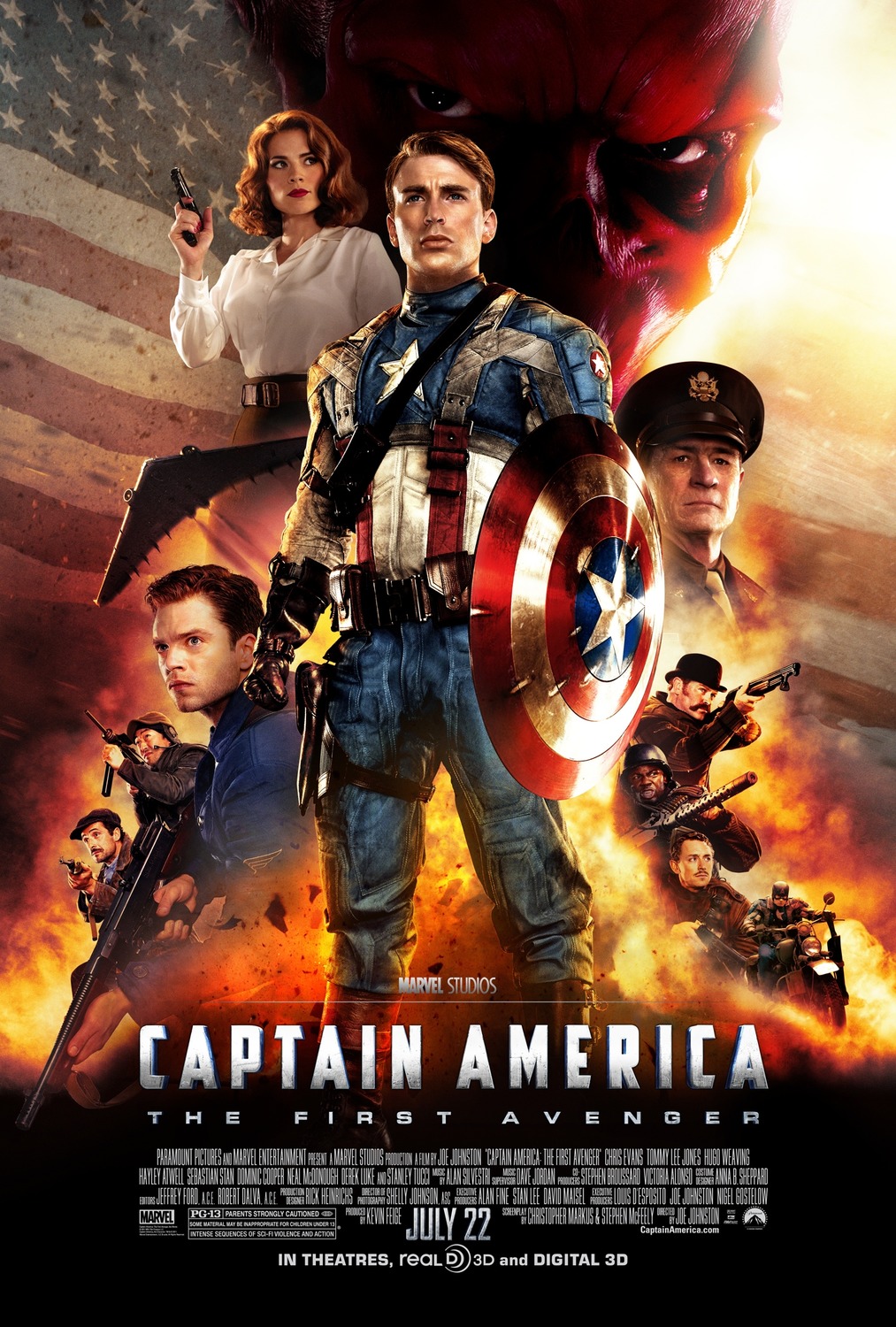 Extra Large Movie Poster Image for Captain America: The First Avenger (#6 of 6)