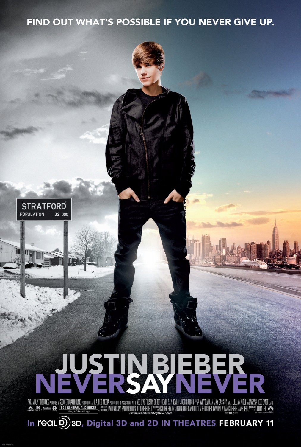 Extra Large Movie Poster Image for Justin Bieber: Never Say Never (#3 of 4)