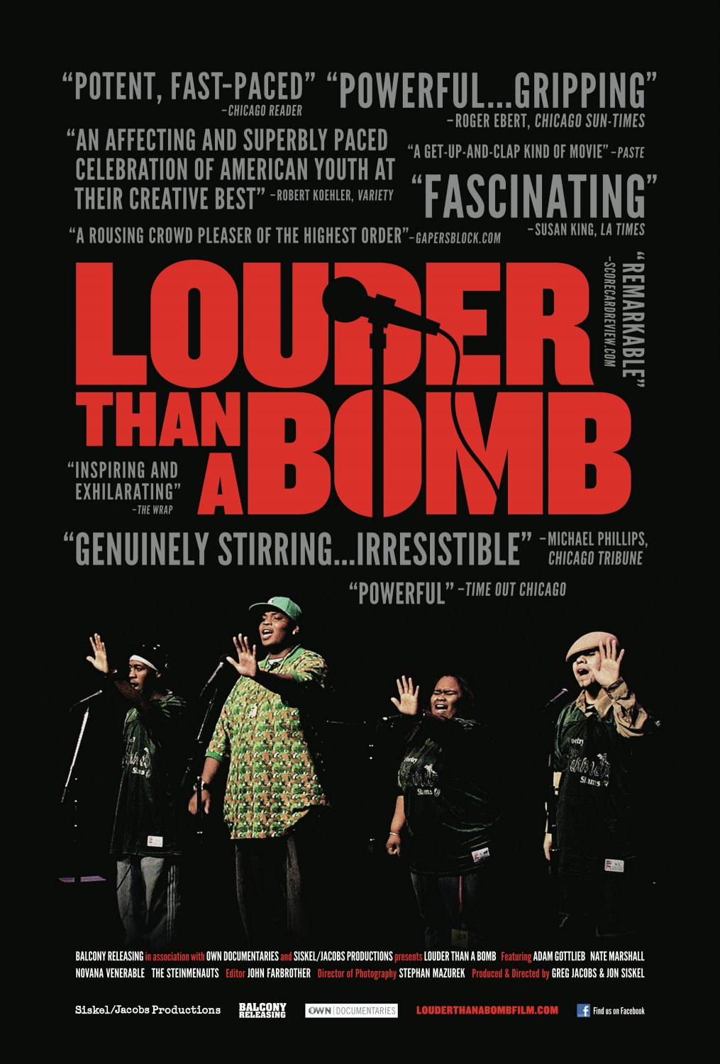 Extra Large Movie Poster Image for Louder Than a Bomb 