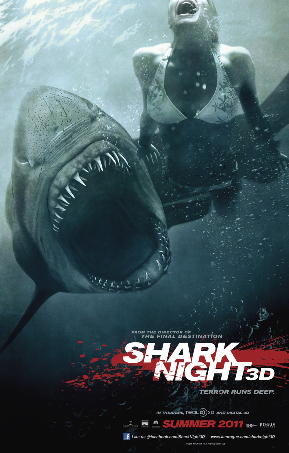 Extra Large Movie Poster Image for Shark Night 3D (#1 of 4)