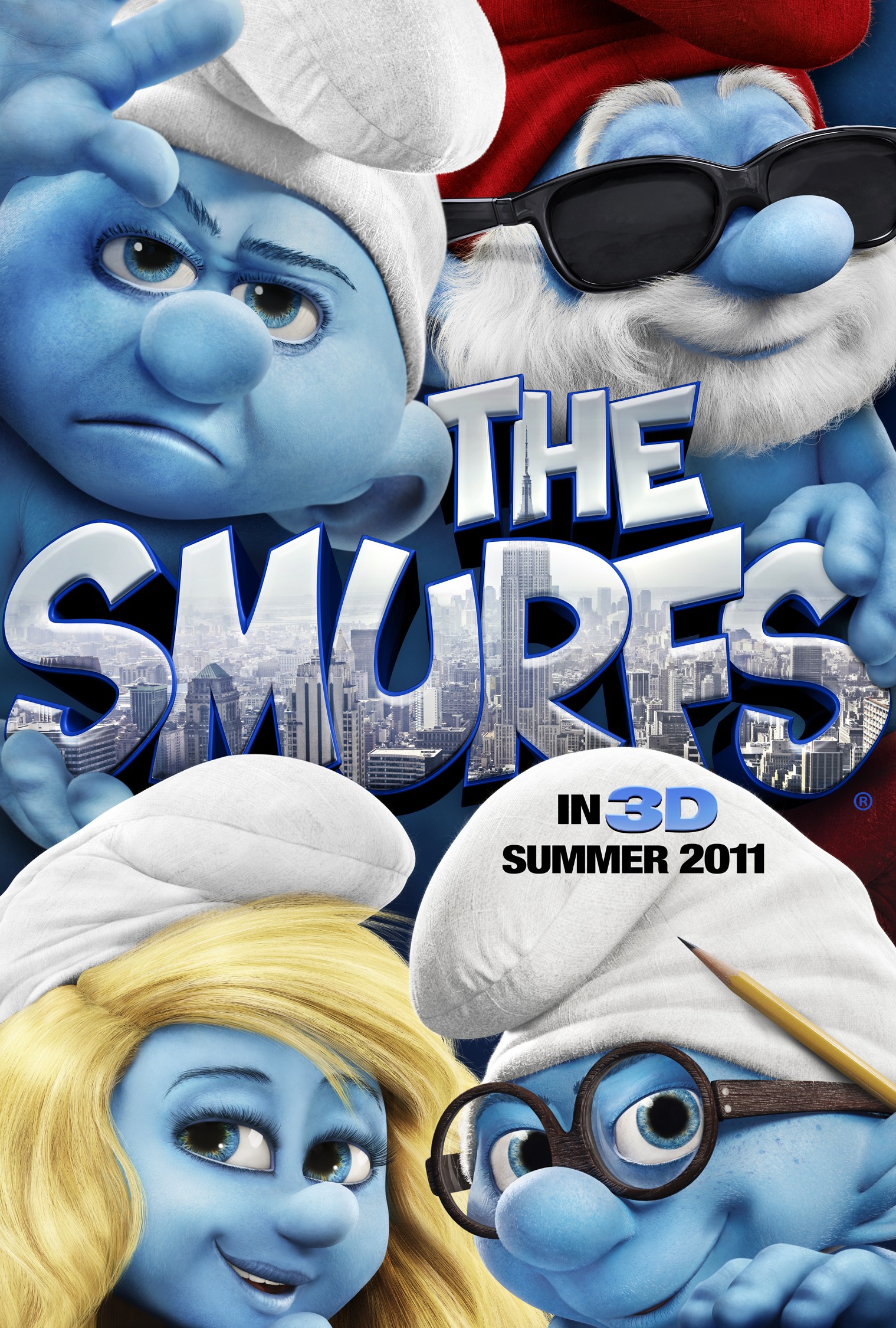 Mega Sized Movie Poster Image for The Smurfs (#11 of 20)