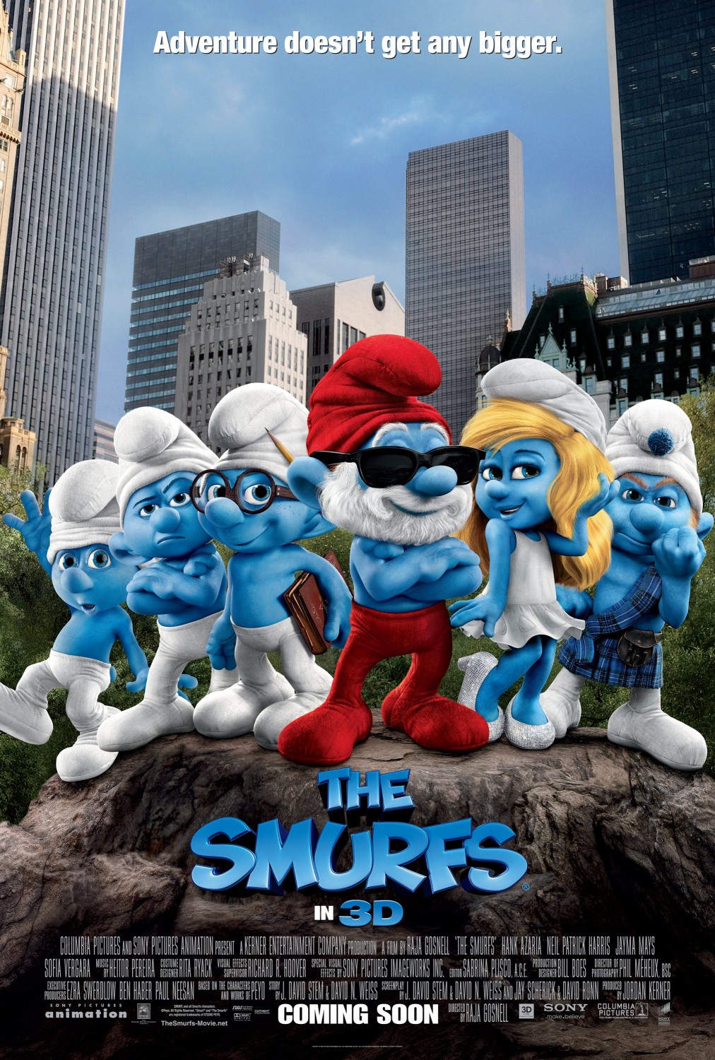 Extra Large Movie Poster Image for The Smurfs (#3 of 20)