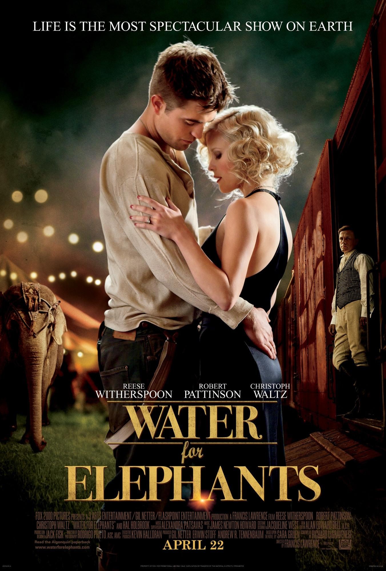 Mega Sized Movie Poster Image for Water for Elephants (#2 of 5)