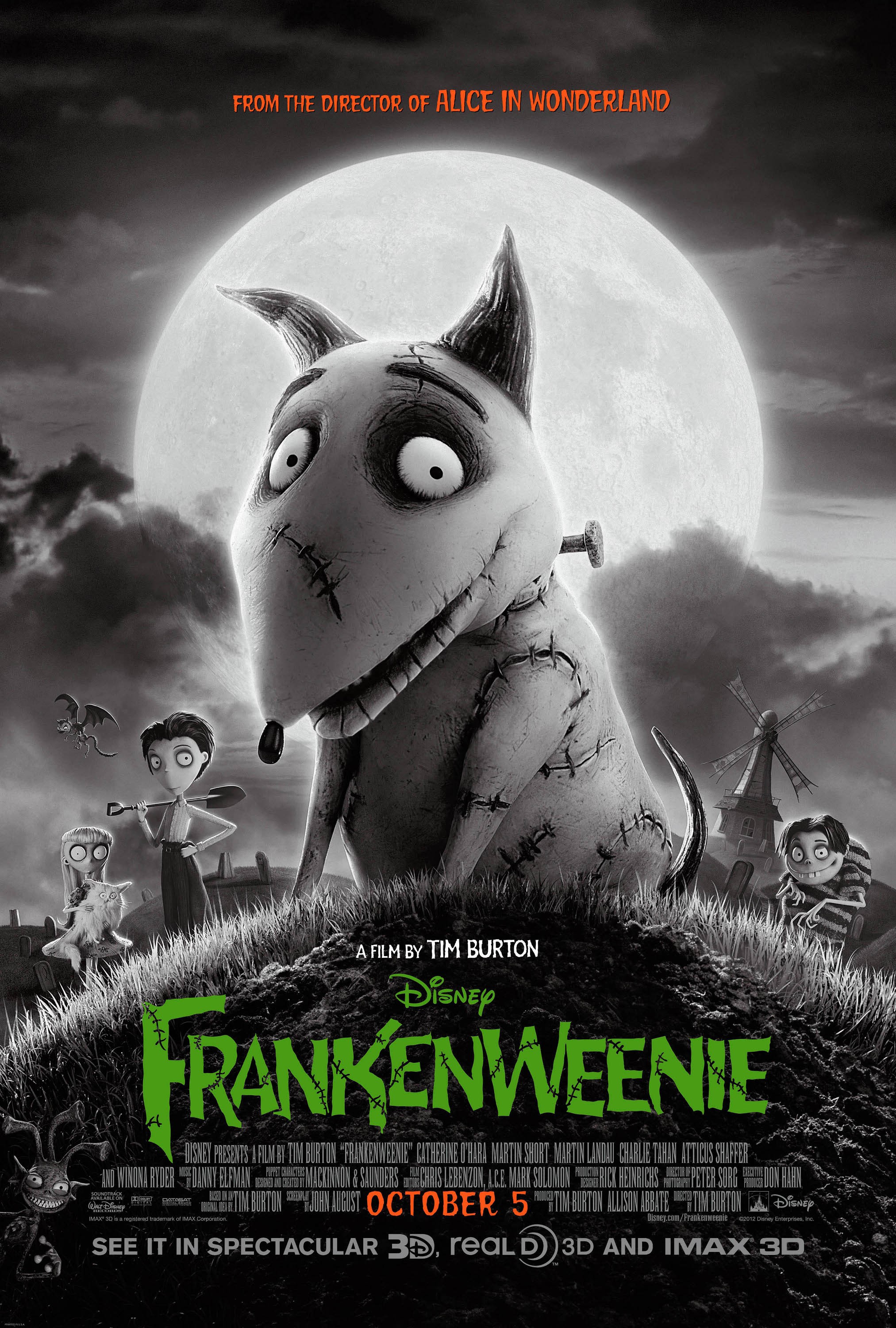 Mega Sized Movie Poster Image for Frankenweenie (#2 of 20)