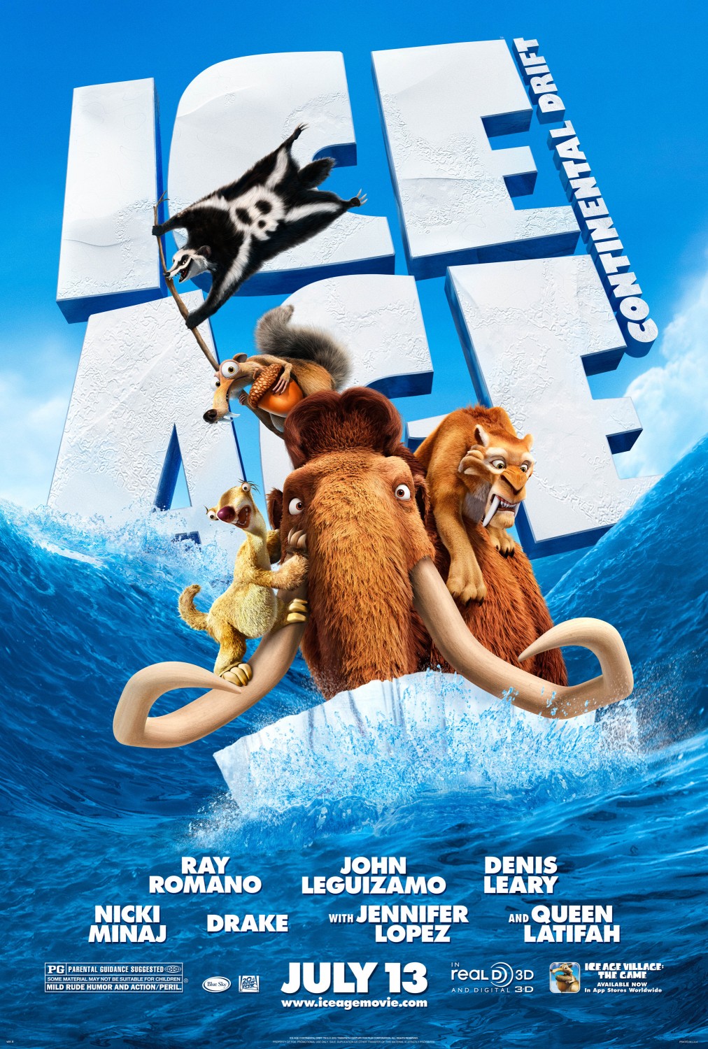 Extra Large Movie Poster Image for Ice Age: Continental Drift (#10 of 13)