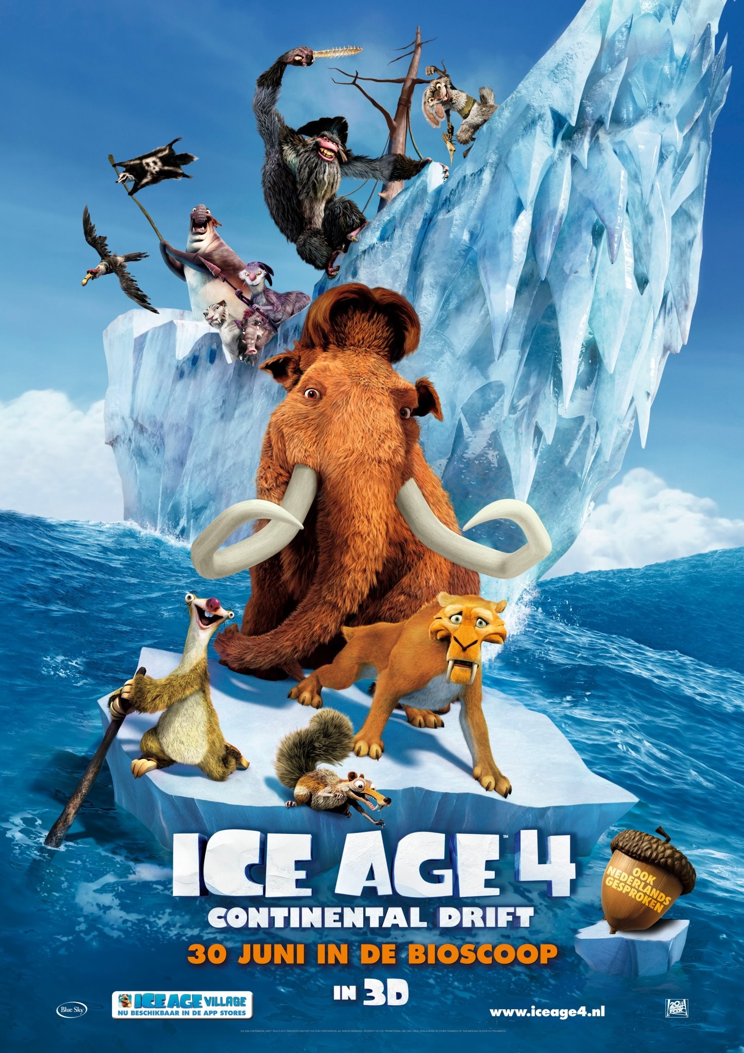 Mega Sized Movie Poster Image for Ice Age: Continental Drift (#3 of 13)