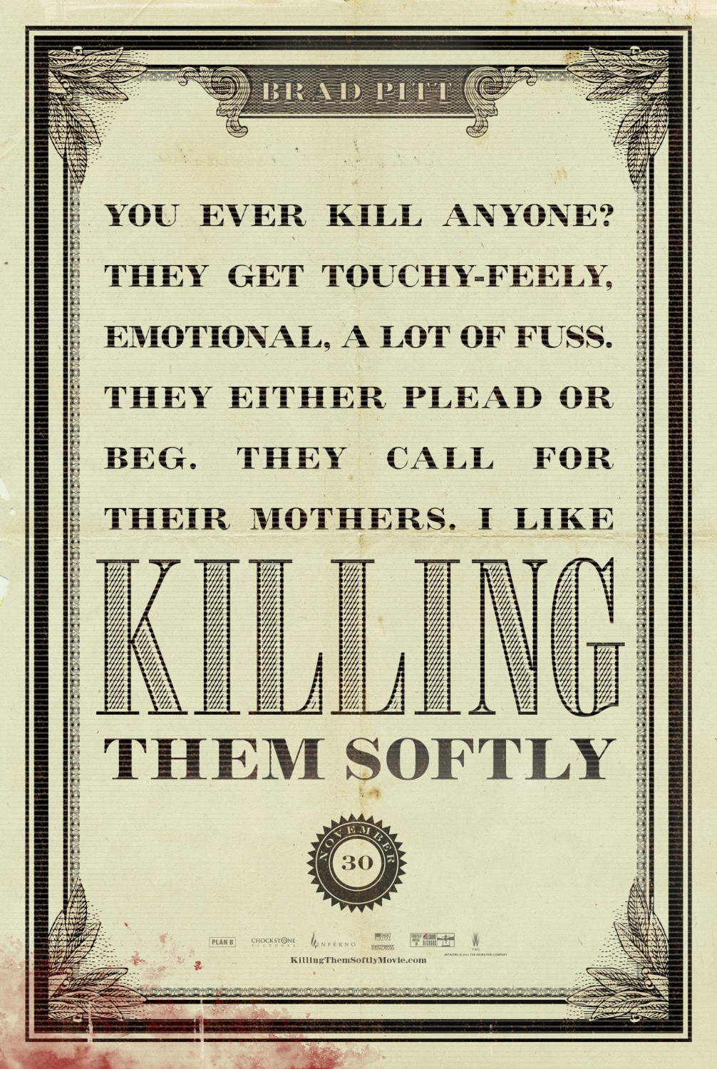 Extra Large Movie Poster Image for Killing Them Softly (#5 of 16)