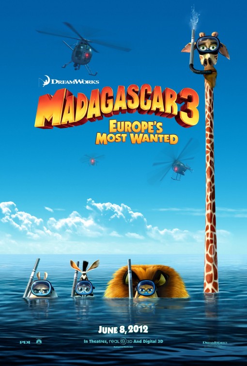 Madagascar 3 Movie Poster
